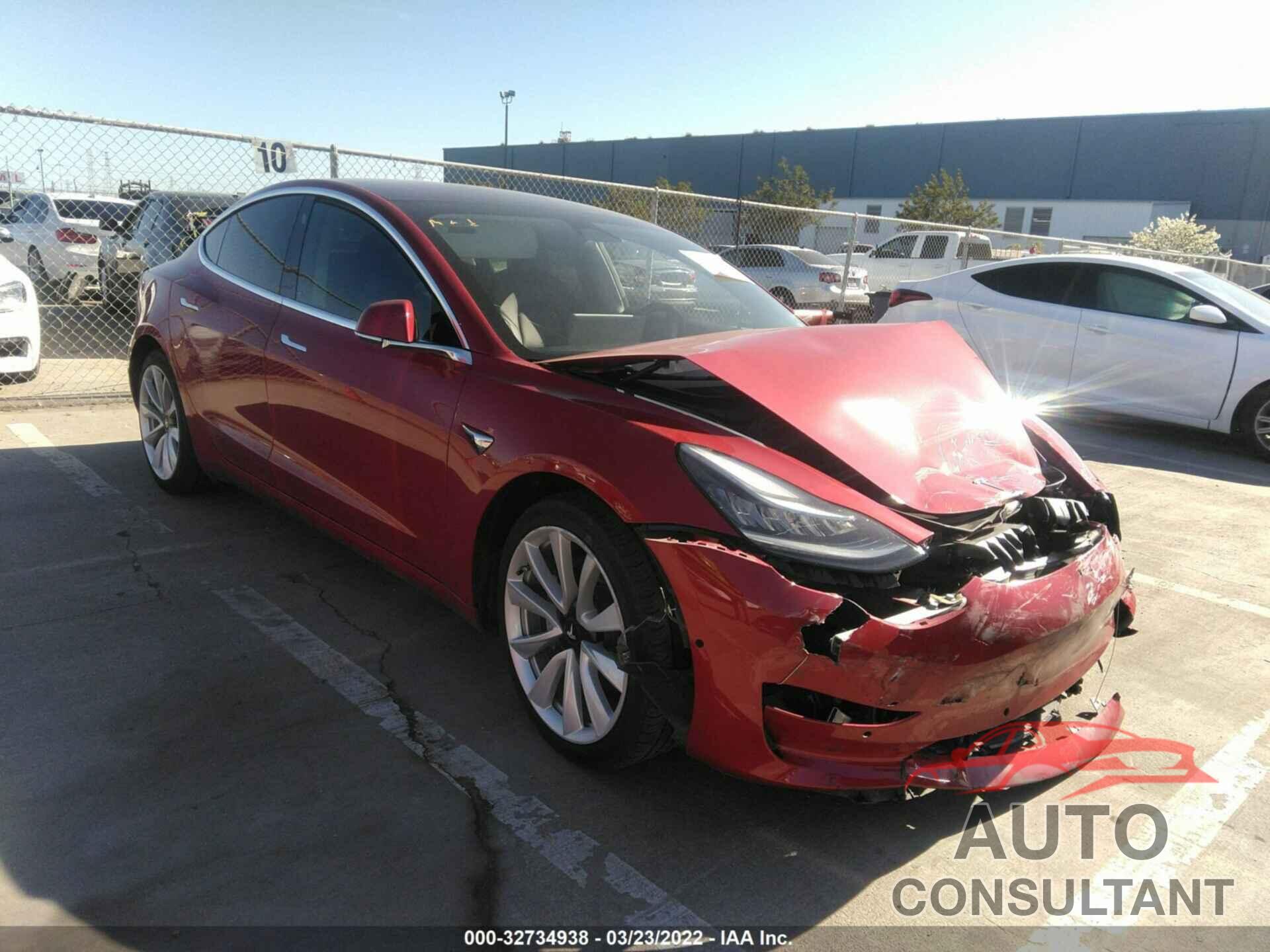 TESLA MODEL 3 2018 - 5YJ3E1EB7JF107483