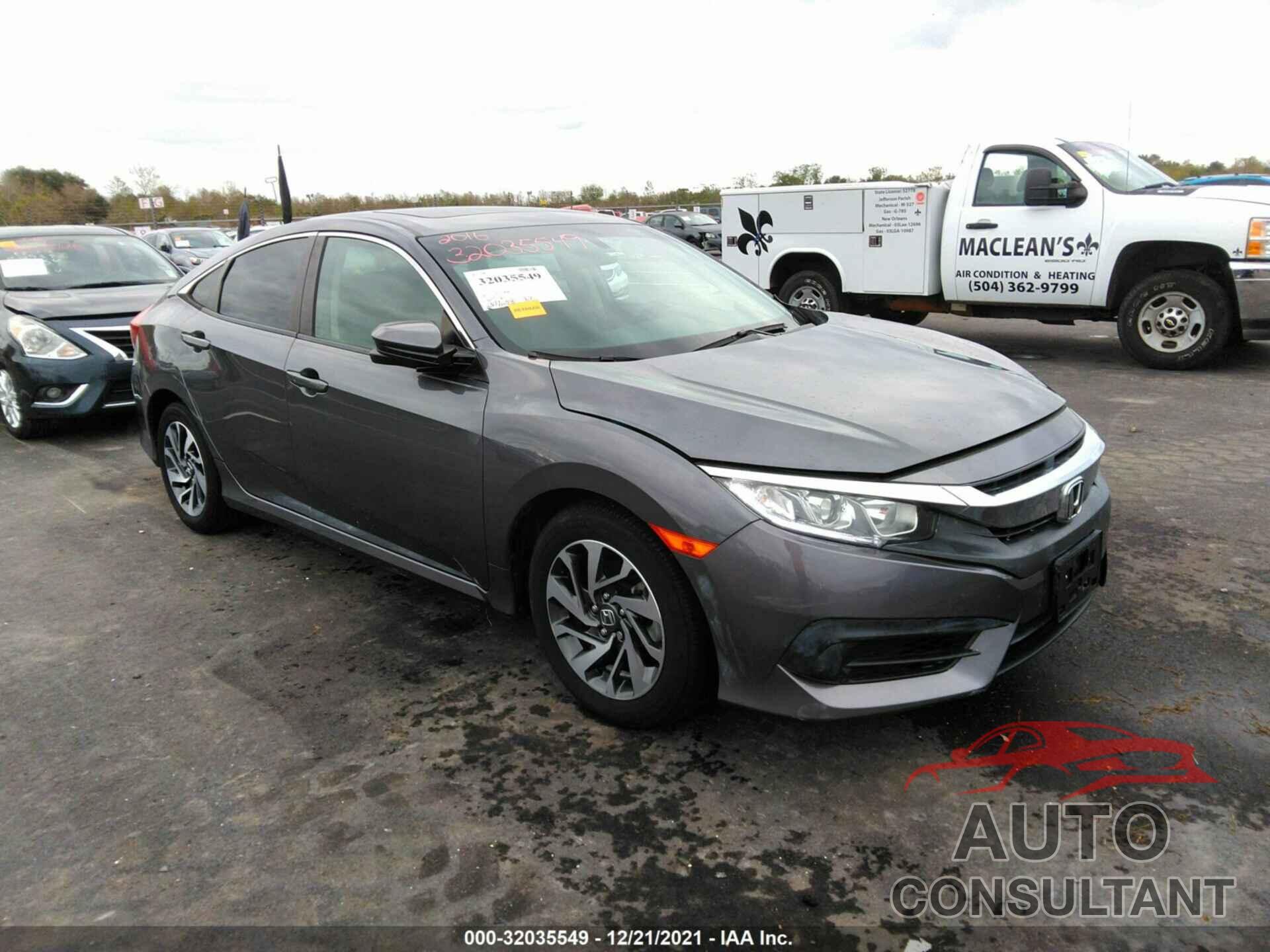 HONDA CIVIC SEDAN 2016 - 19XFC2F73GE091980