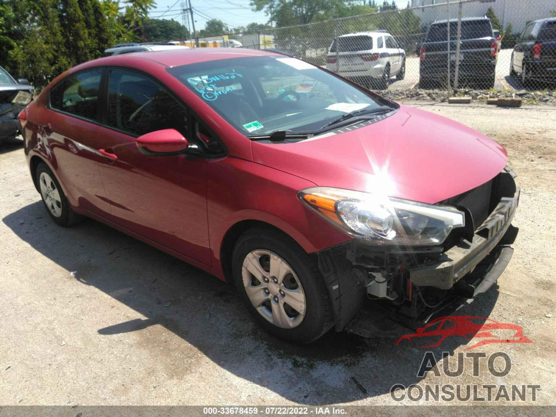 KIA FORTE 2016 - KNAFK4A67G5446185