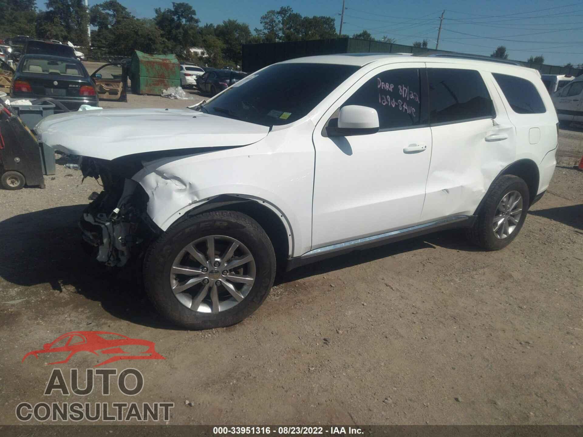 DODGE DURANGO 2017 - 1C4RDJAG9HC737463