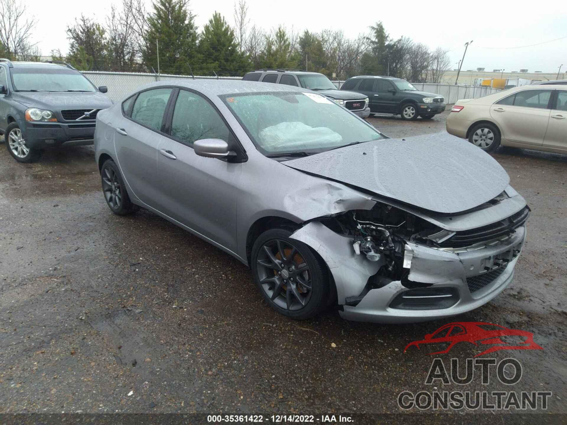 DODGE DART 2016 - 1C3CDFAAXGD606912