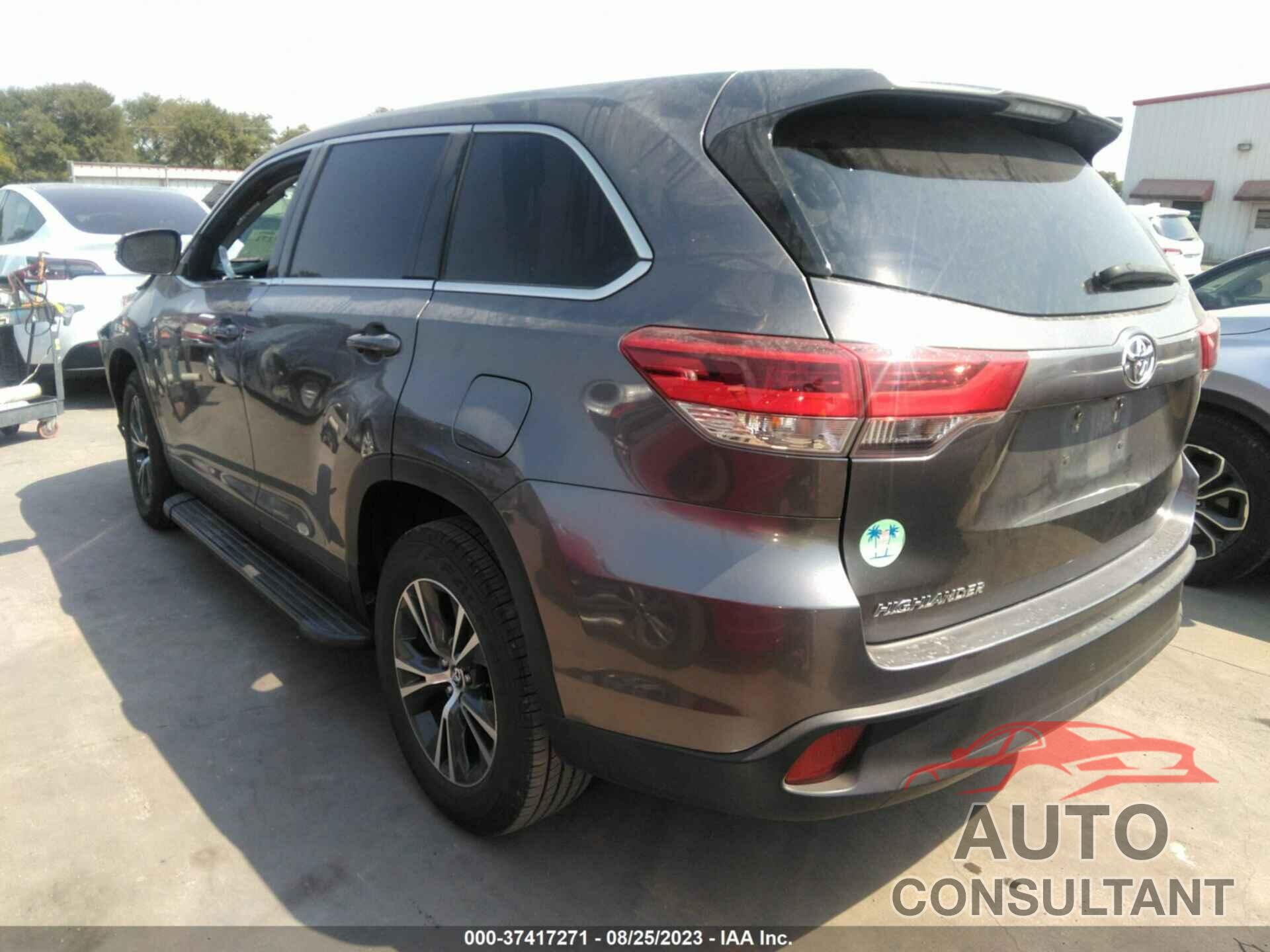 TOYOTA HIGHLANDER 2019 - 5TDZZRFH7KS289859