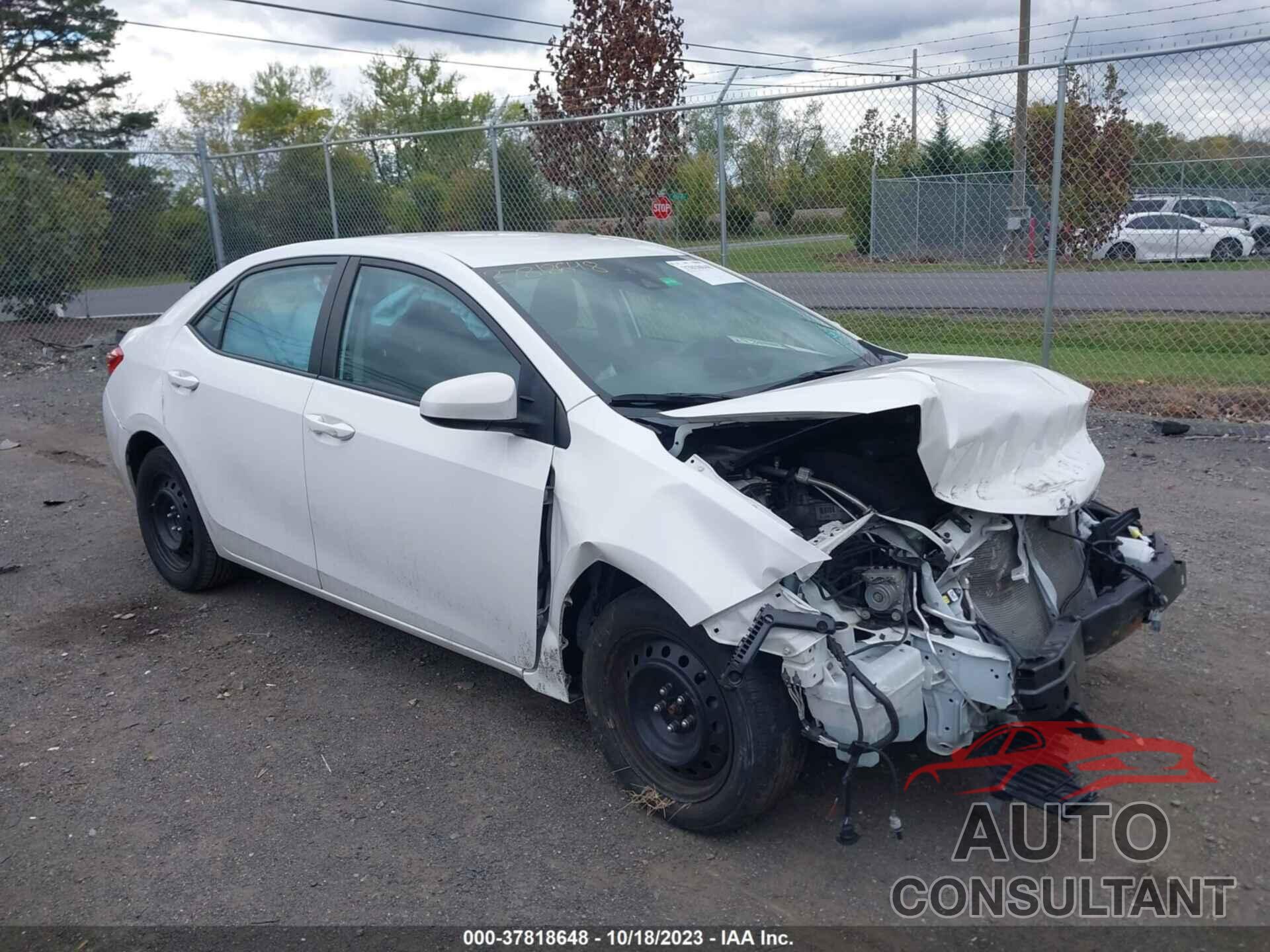 TOYOTA COROLLA 2019 - 2T1BURHE1KC177103