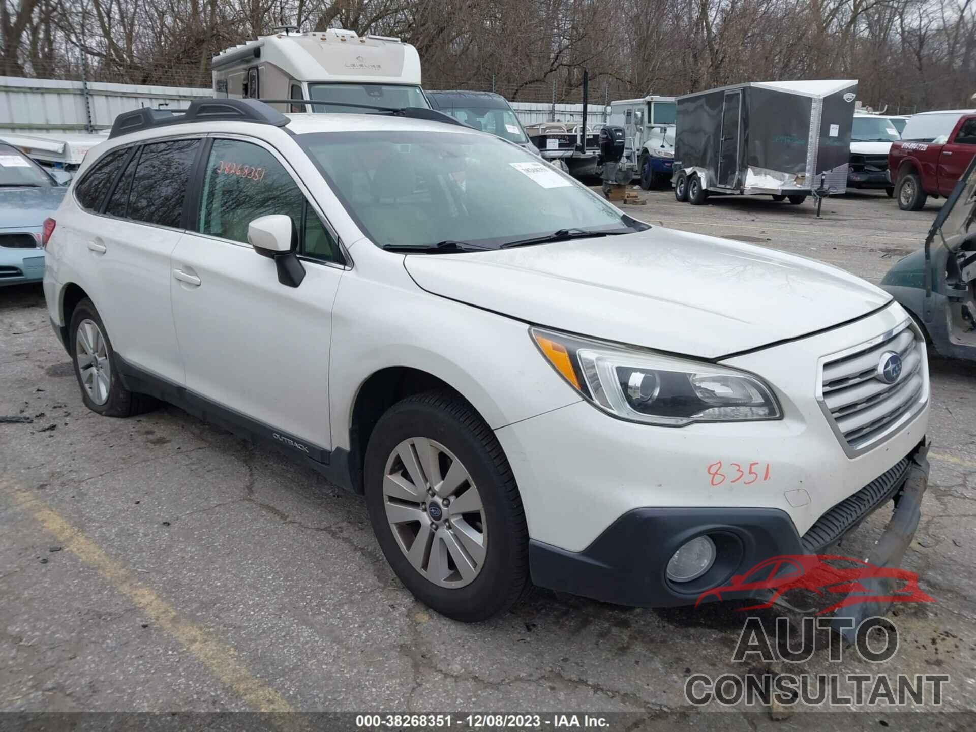 SUBARU OUTBACK 2016 - 4S4BSAFC8G3232537