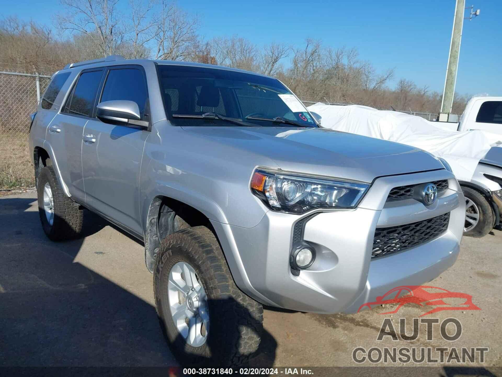 TOYOTA 4RUNNER 2016 - JTEBU5JR0G5318927