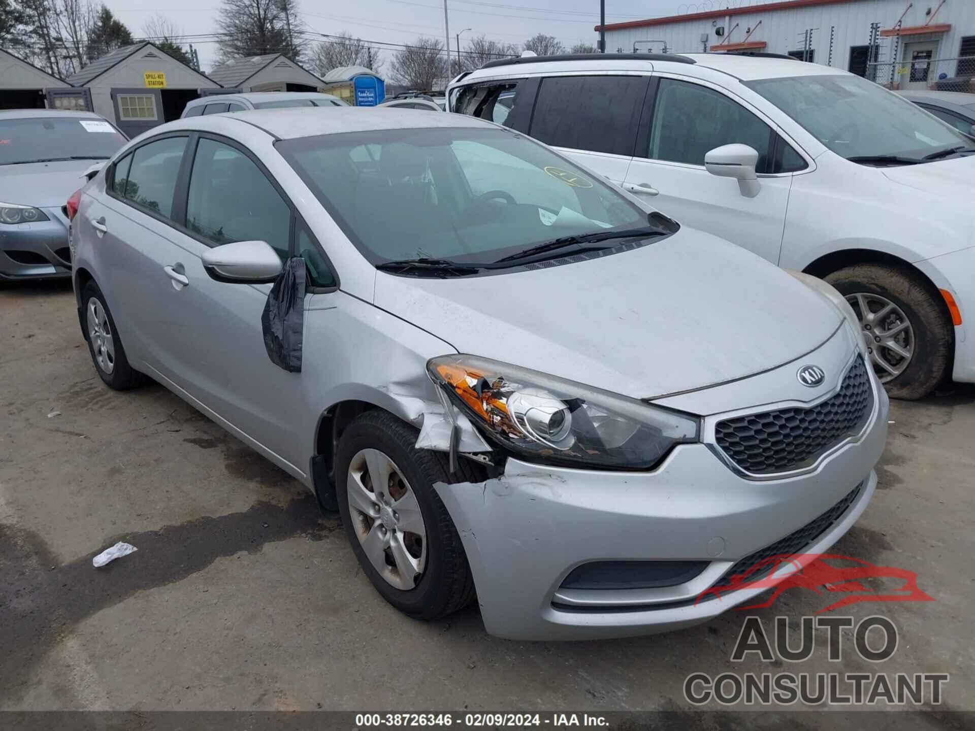 KIA FORTE 2016 - KNAFK4A69G5539757