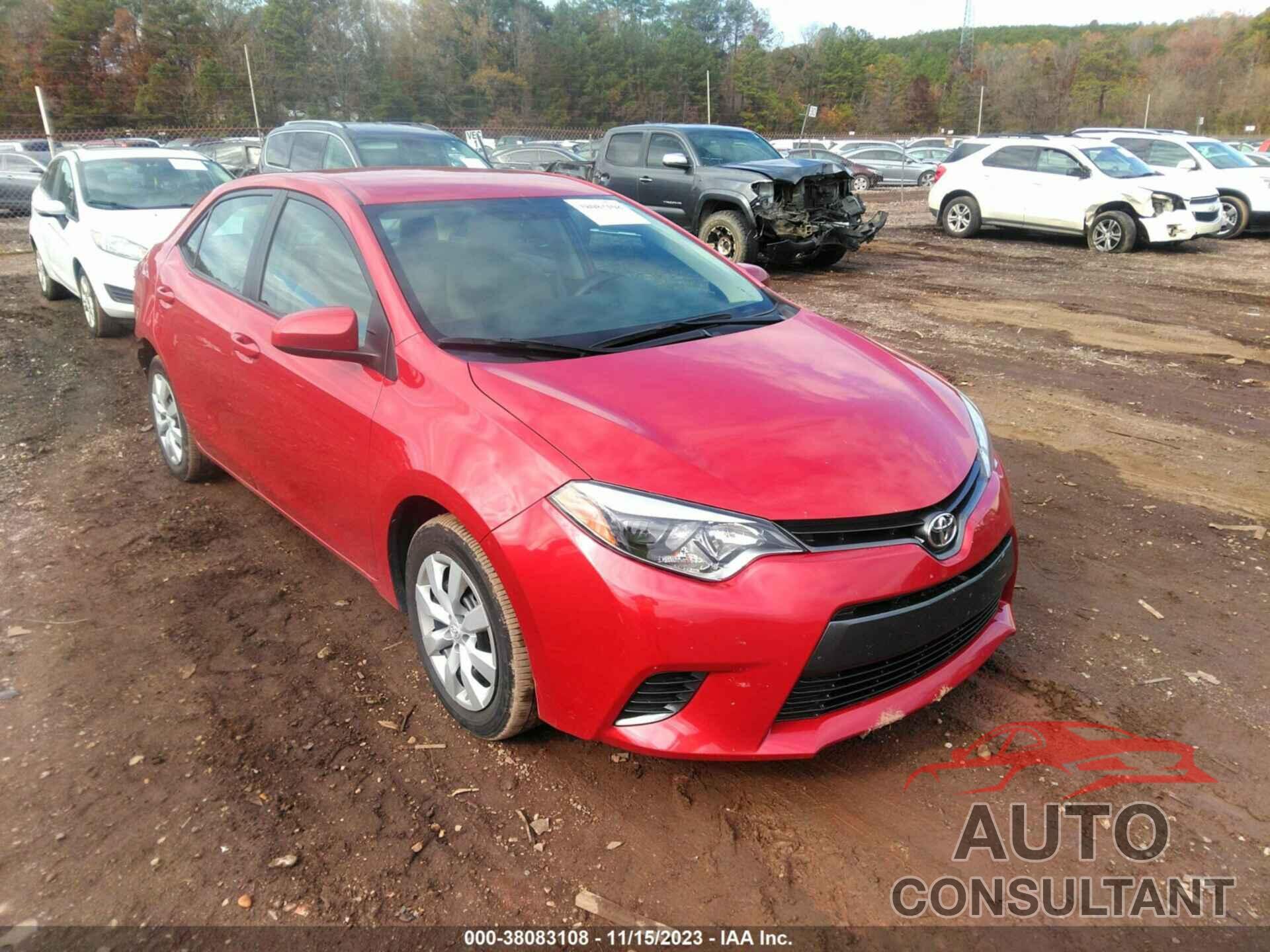 TOYOTA COROLLA 2015 - 2T1BURHEXFC352163