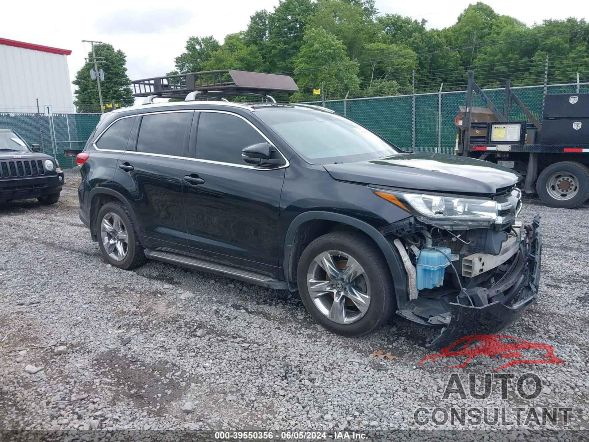 TOYOTA HIGHLANDER 2019 - 5TDDZRFH8KS945142