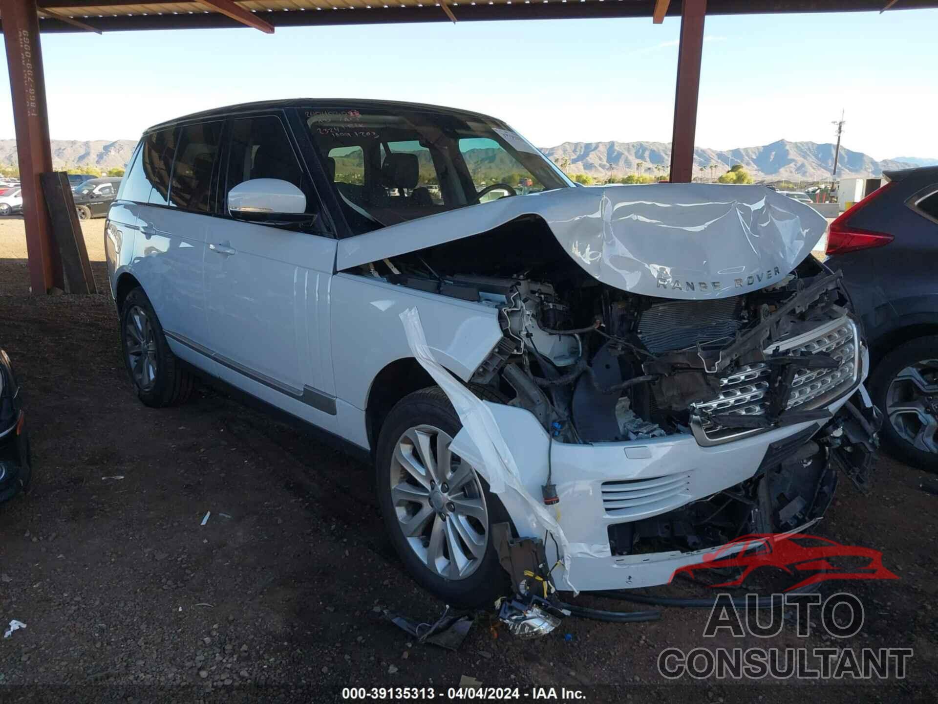 LAND ROVER RANGE ROVER 2016 - SALGS2KF3GA307987