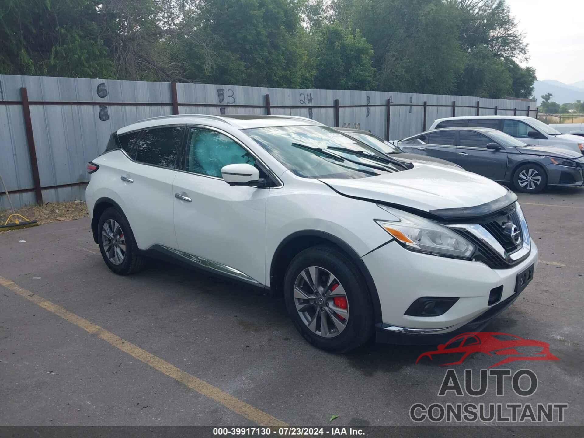 NISSAN MURANO 2016 - 5N1AZ2MH2GN137486