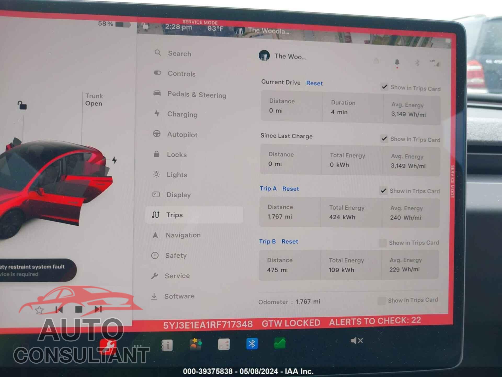 TESLA MODEL 3 2024 - 5YJ3E1EA1RF717348