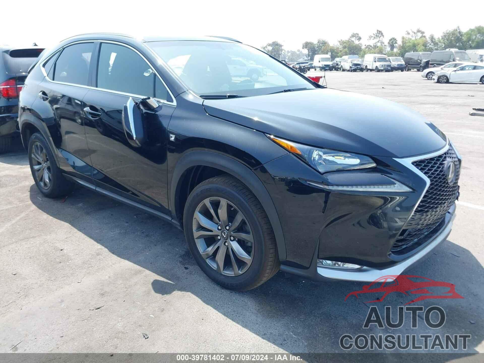 LEXUS NX 200T 2017 - JTJYARBZ2H2067292