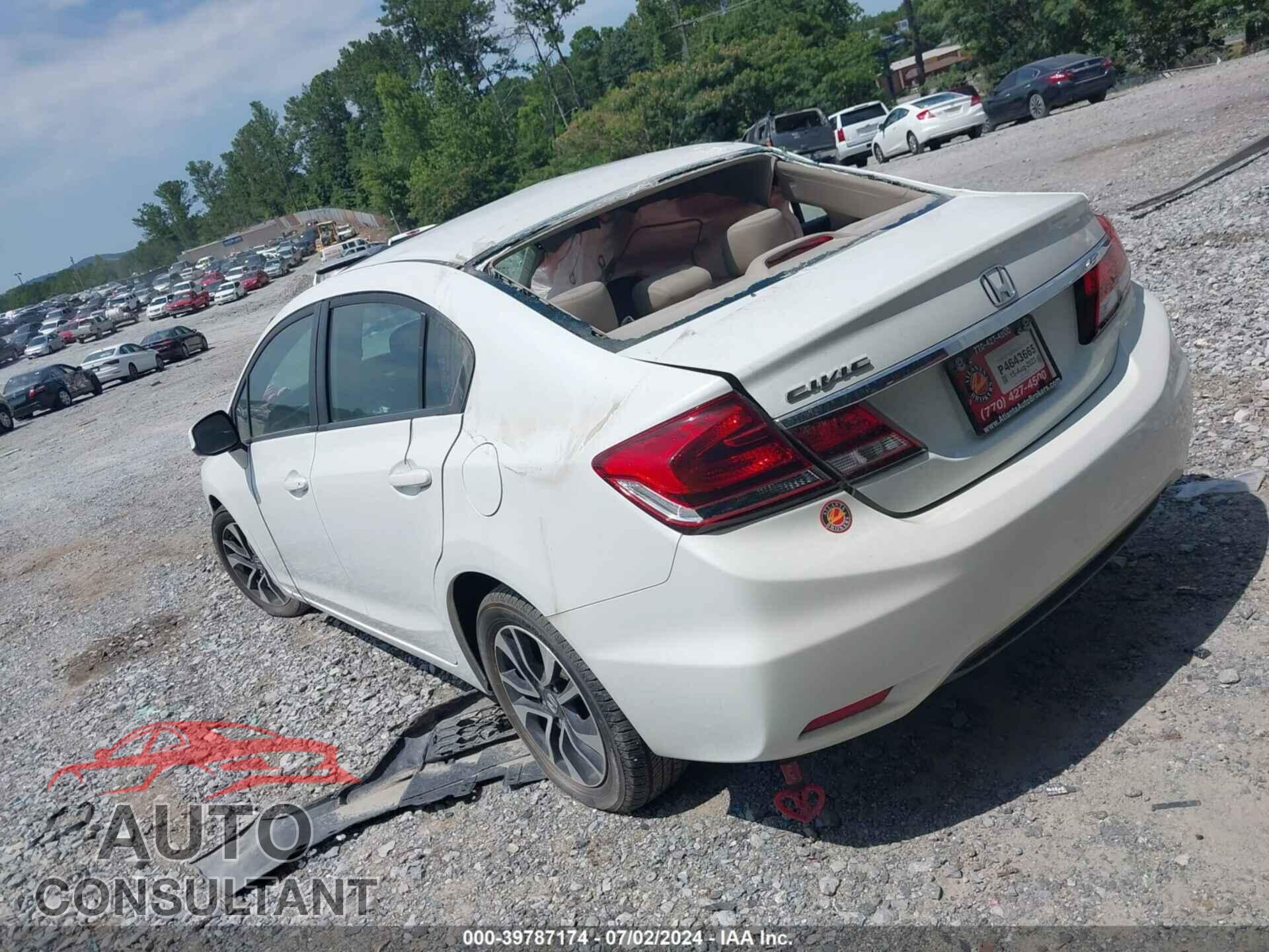 HONDA CIVIC 2013 - 19XFB2F90DE042400