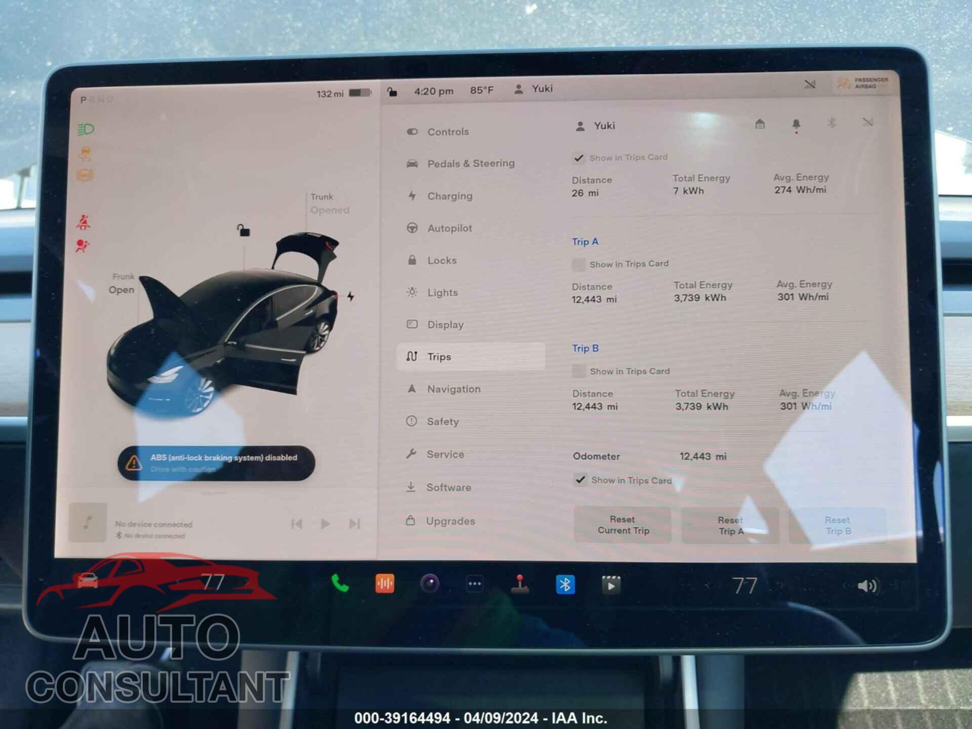 TESLA MODEL 3 2020 - 5YJ3E1EA7LF660872