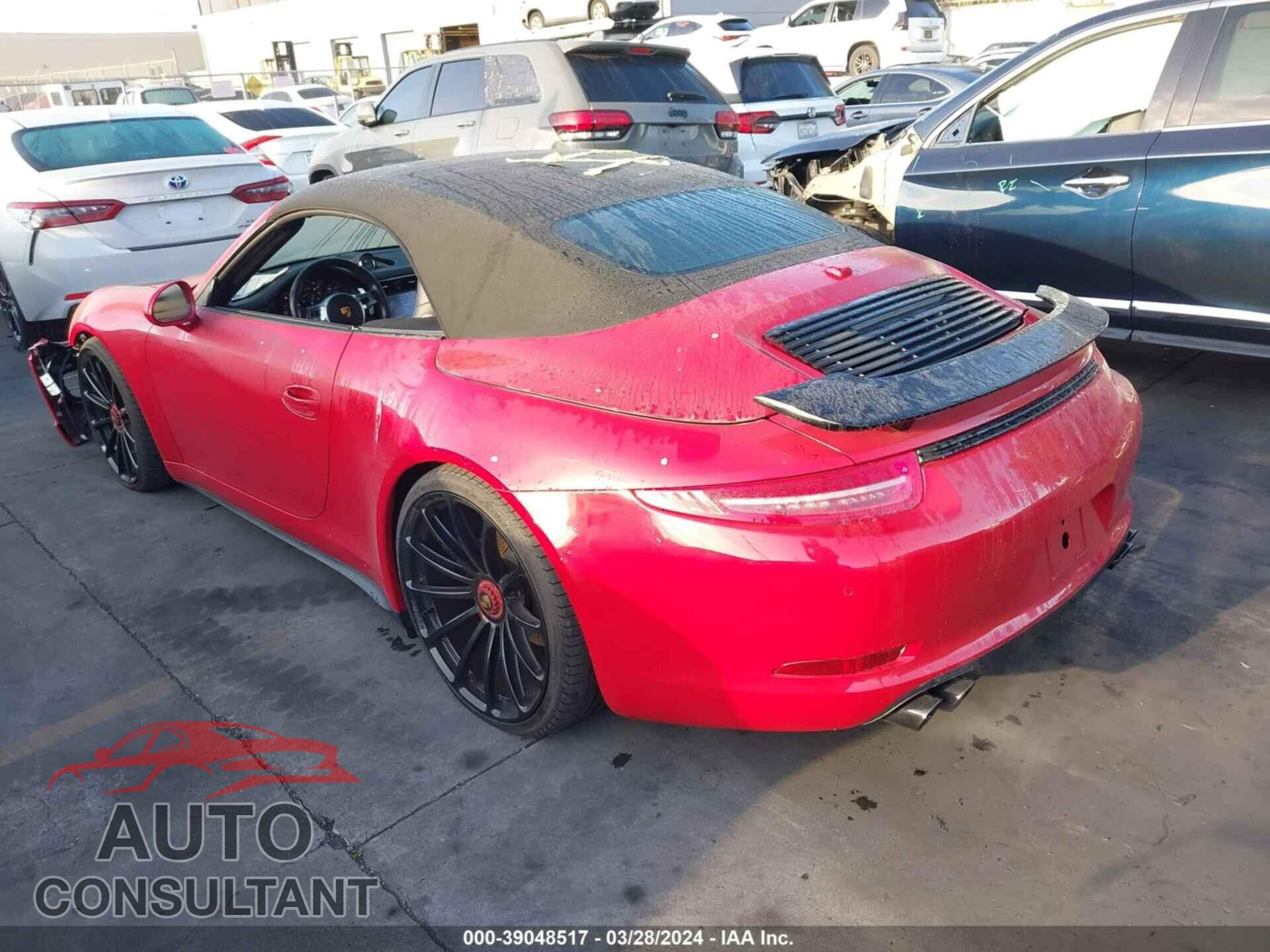PORSCHE 911 2016 - WP0CB2A90GS154366