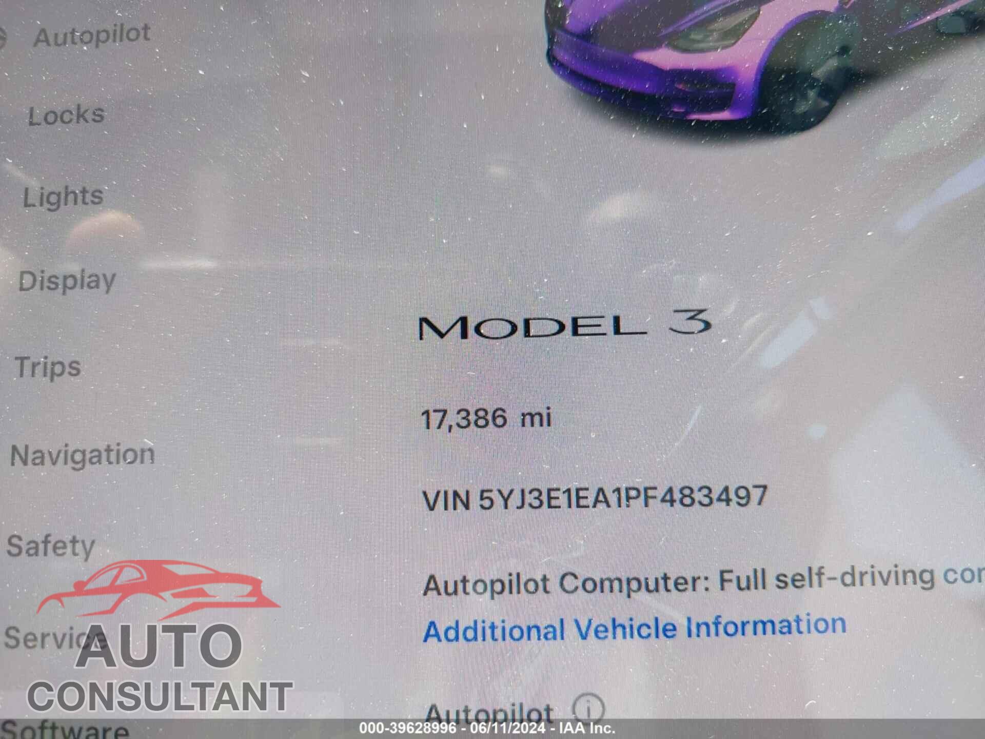 TESLA MODEL 3 2023 - 5YJ3E1EA1PF483497