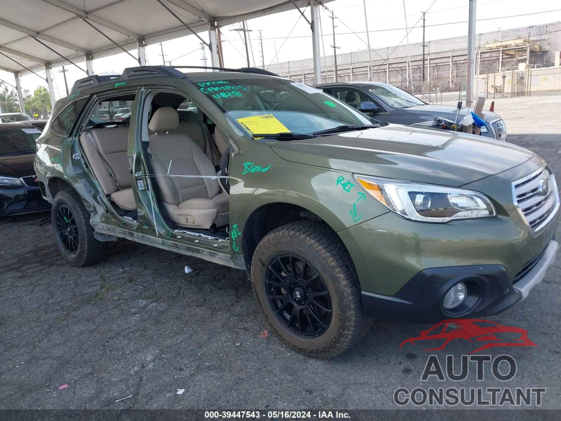 SUBARU OUTBACK 2016 - 4S4BSENCXG3266035