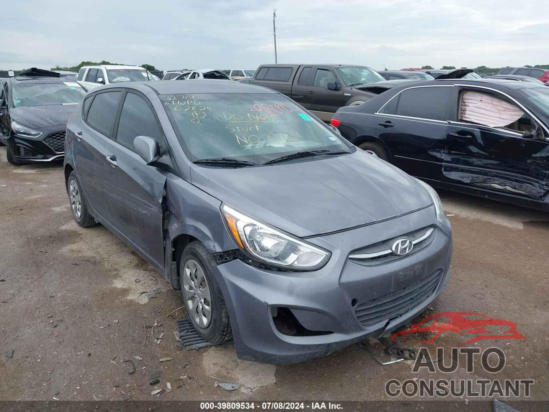 HYUNDAI ACCENT 2017 - KMHCT5AE7HU329323