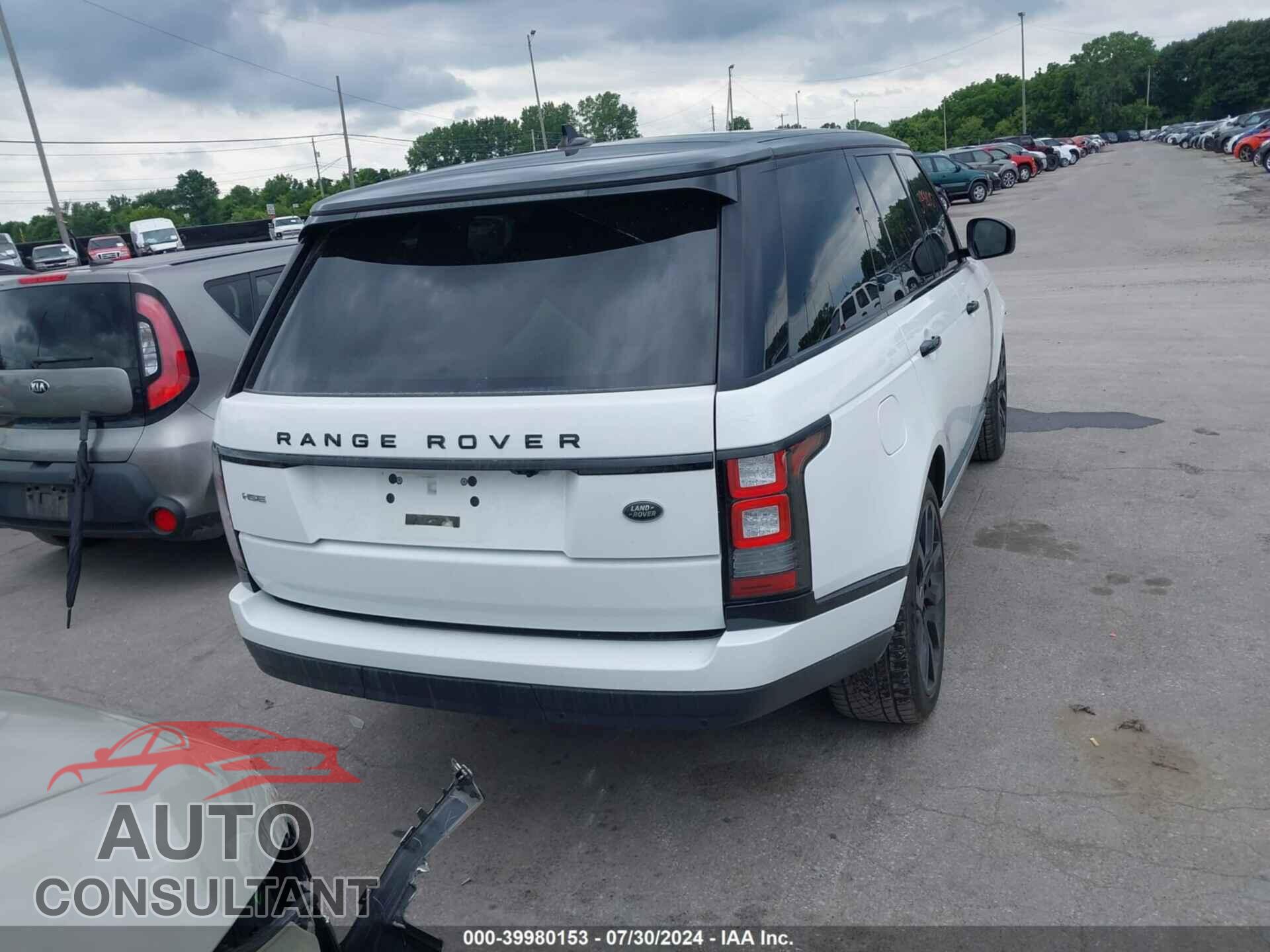 LAND ROVER RANGE ROVER 2016 - SALGS2VFXGA253373