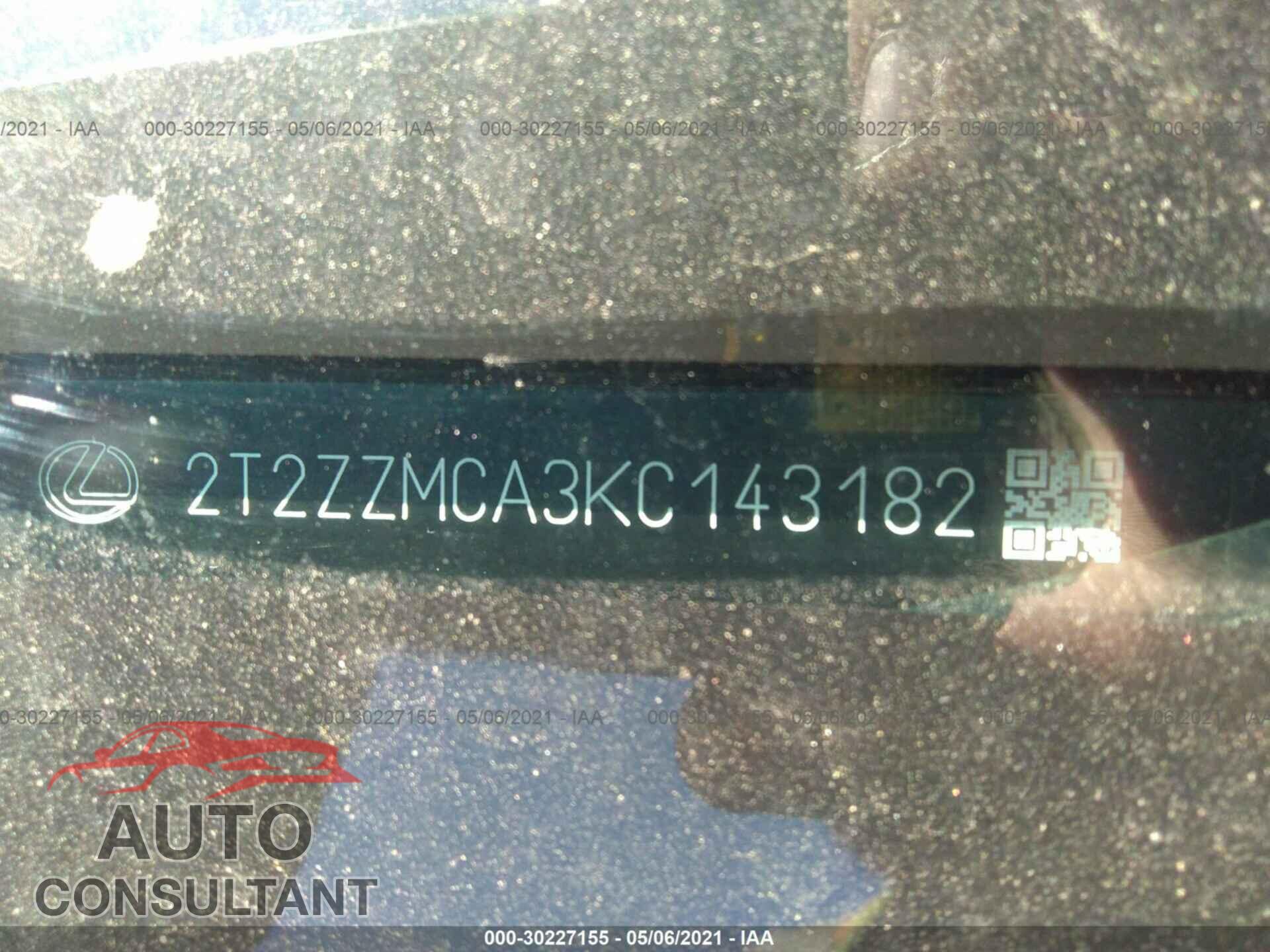 LEXUS RX 2019 - 2T2ZZMCA3KC143182