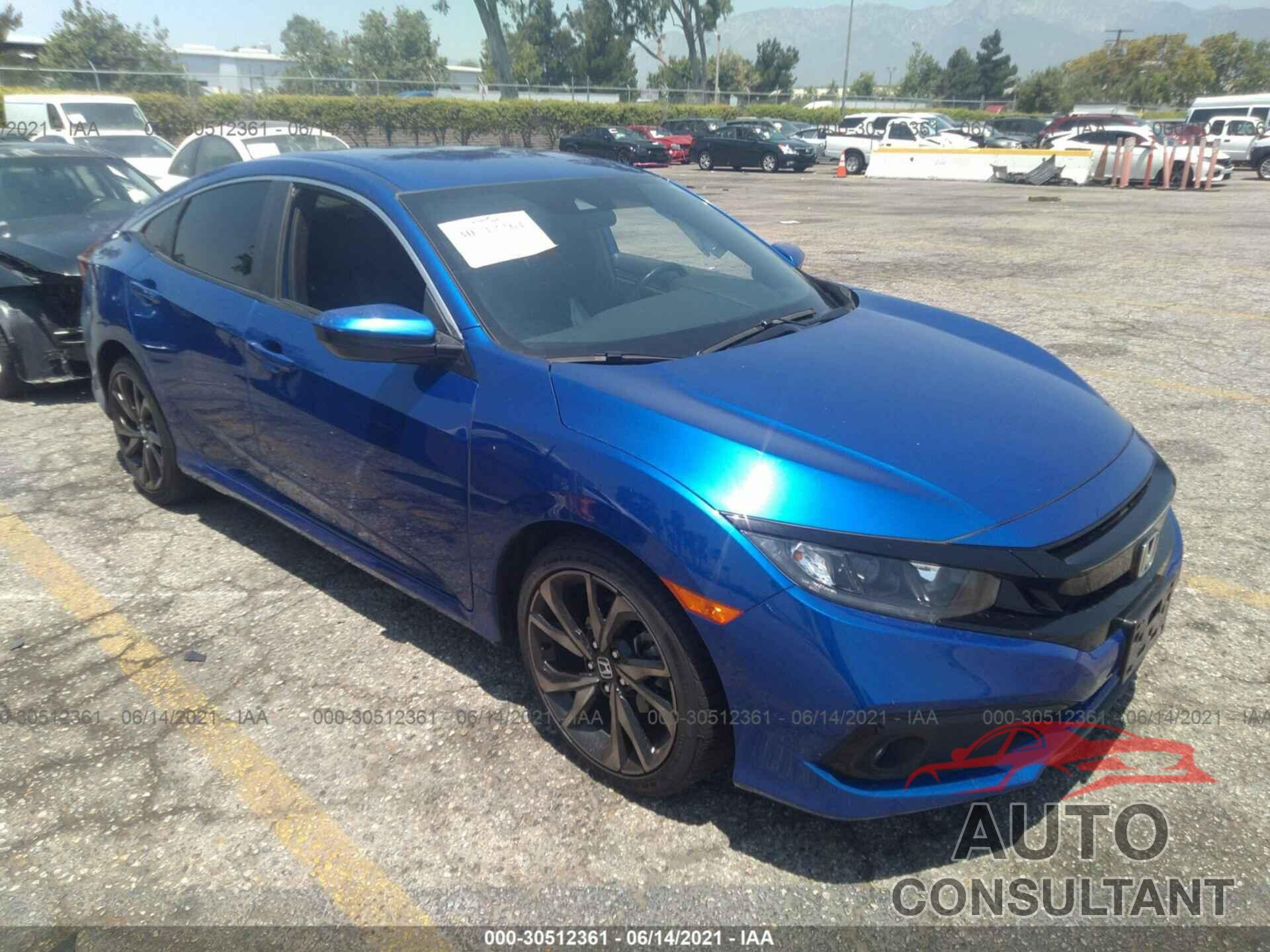 HONDA CIVIC SEDAN 2019 - 2HGFC2F86KH533271