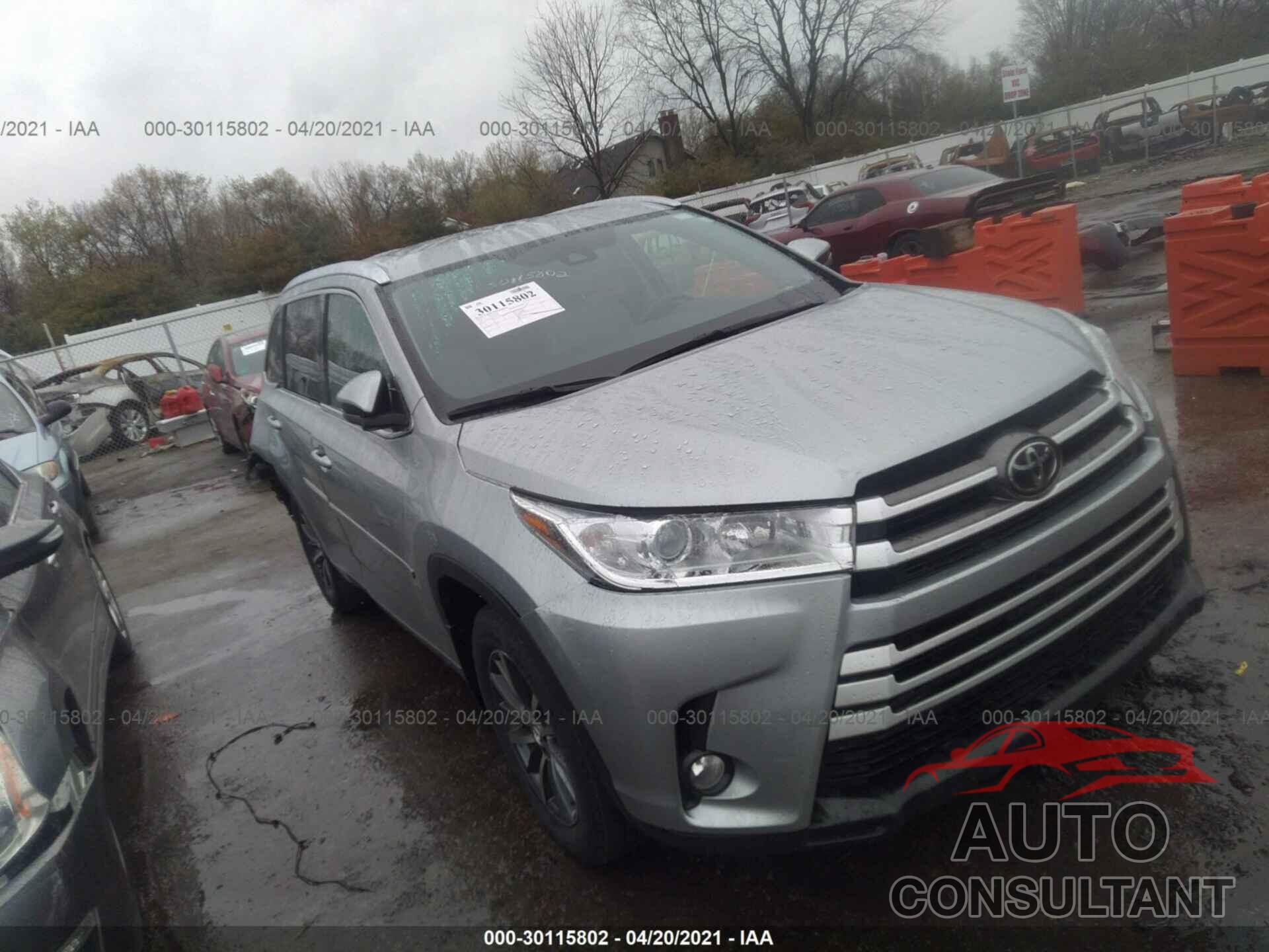 TOYOTA HIGHLANDER 2017 - 5TDJZRFH1HS469473