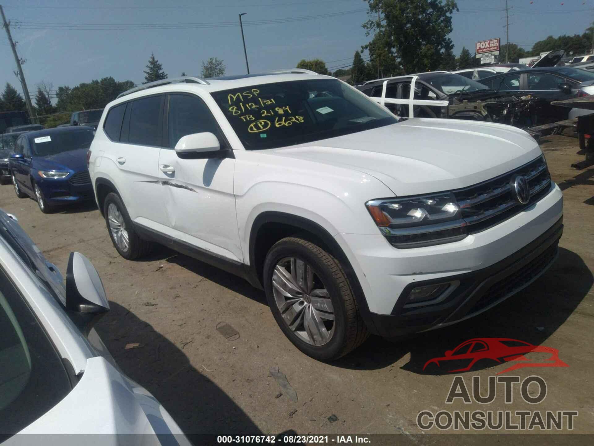 VOLKSWAGEN ATLAS 2019 - 1V2MR2CA4KC586628