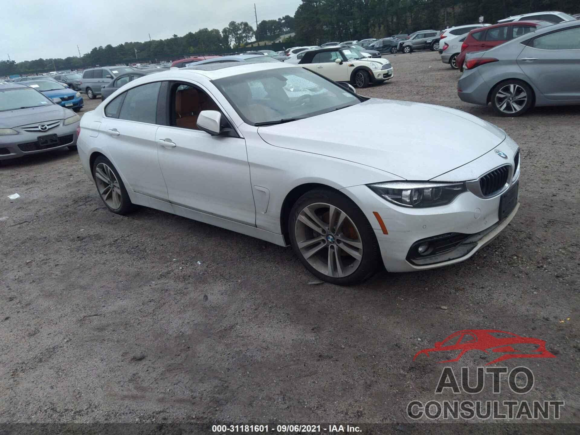 BMW 4 SERIES 2019 - WBA4J3C59KBL10823