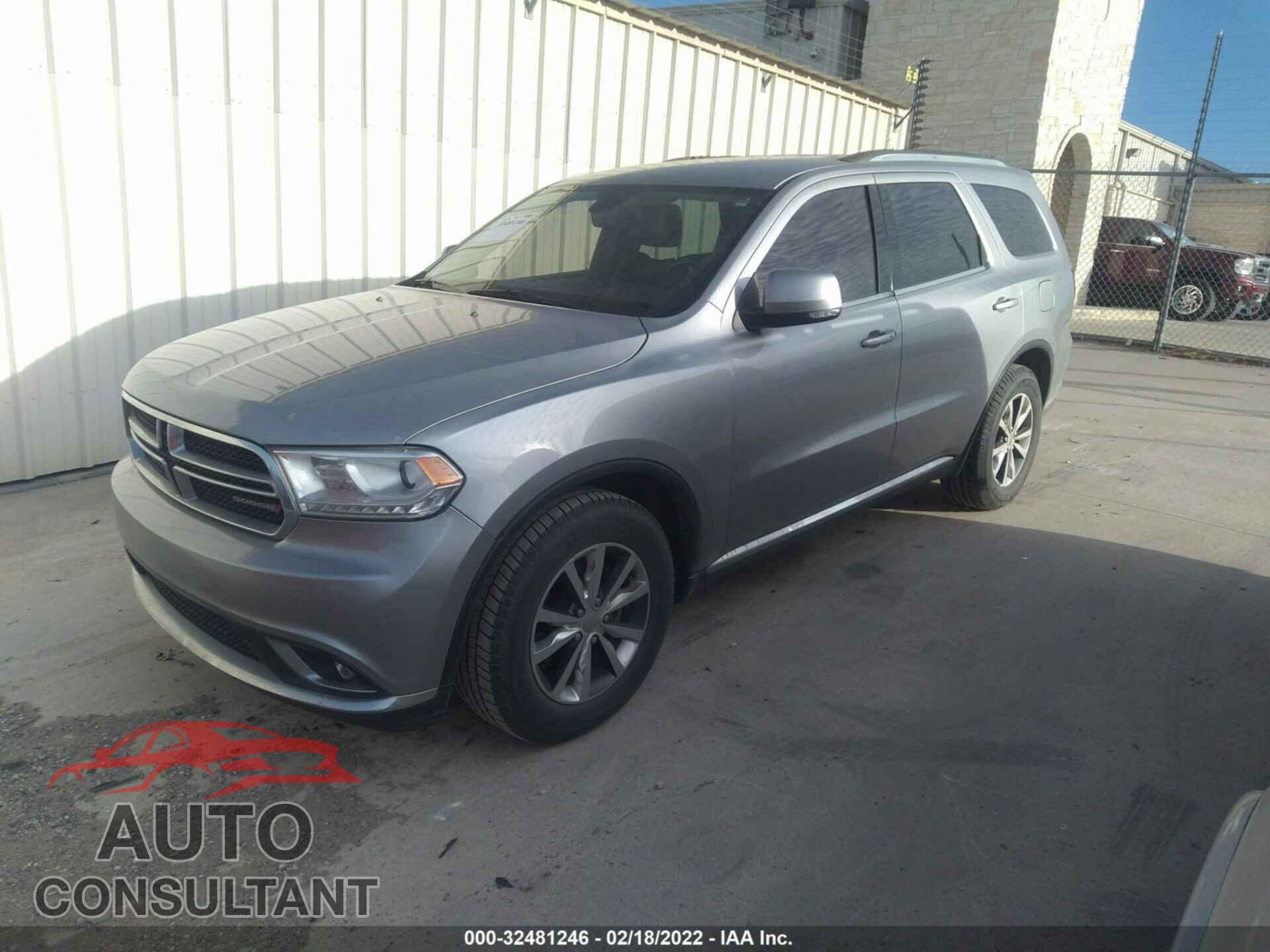 DODGE DURANGO 2016 - 1C4RDHDG8GC374012