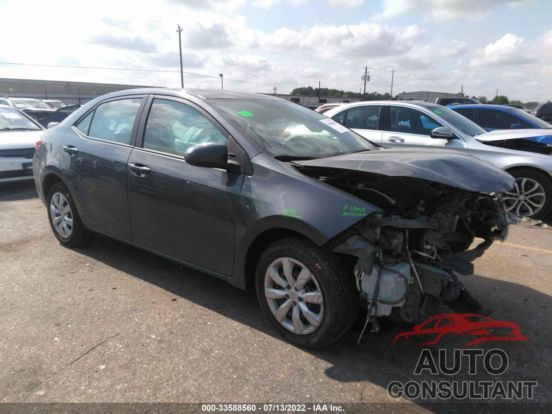 TOYOTA COROLLA 2016 - 5YFBURHE4GP471909