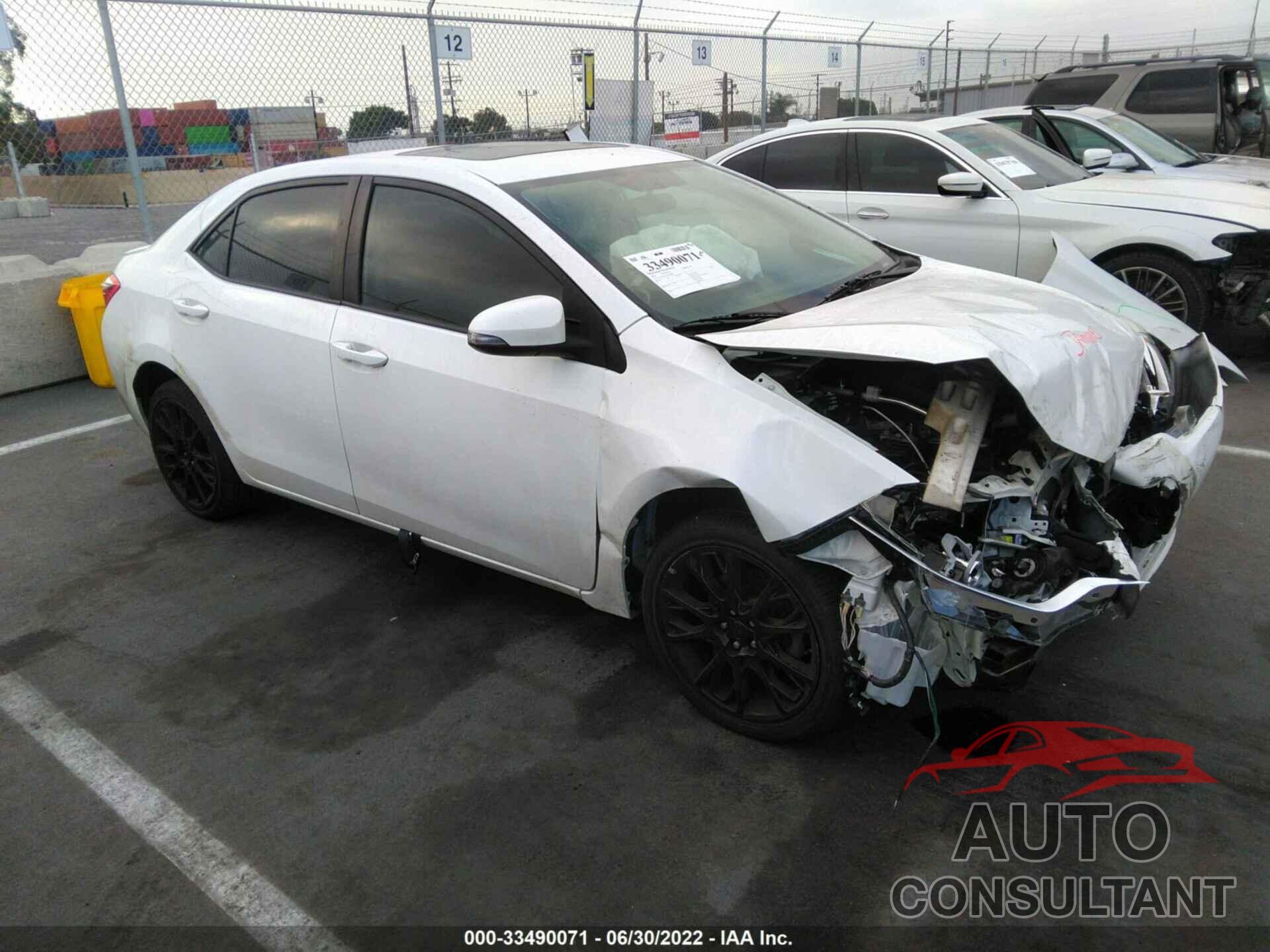 TOYOTA COROLLA 2016 - 2T1BURHE0GC498413