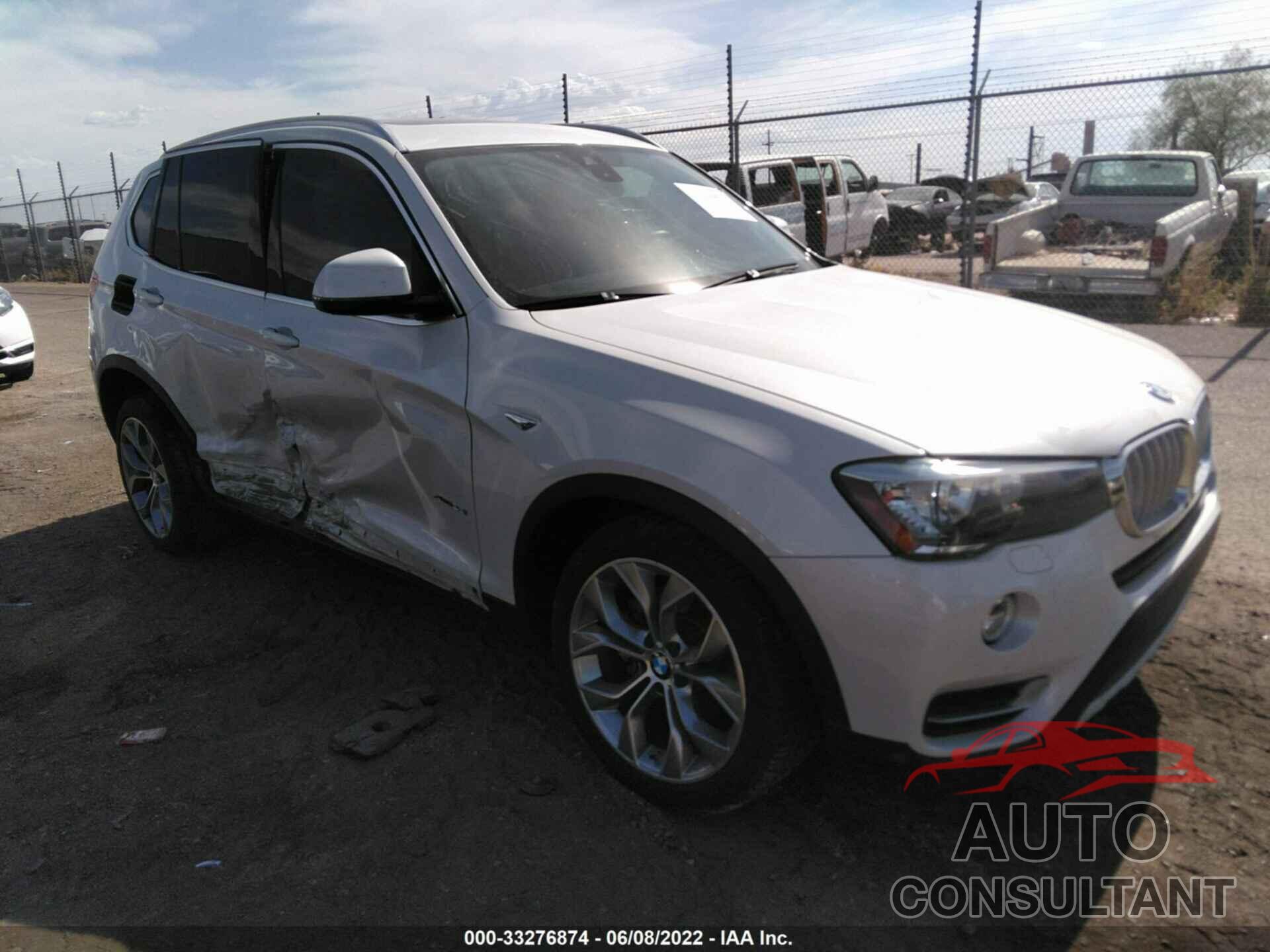 BMW X3 2016 - 5UXWX9C50G0D89168