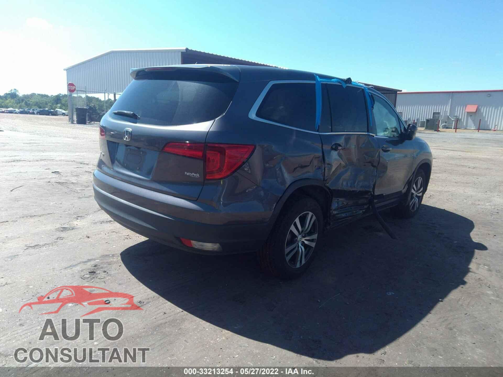 HONDA PILOT 2017 - 5FNYF5H52HB044934