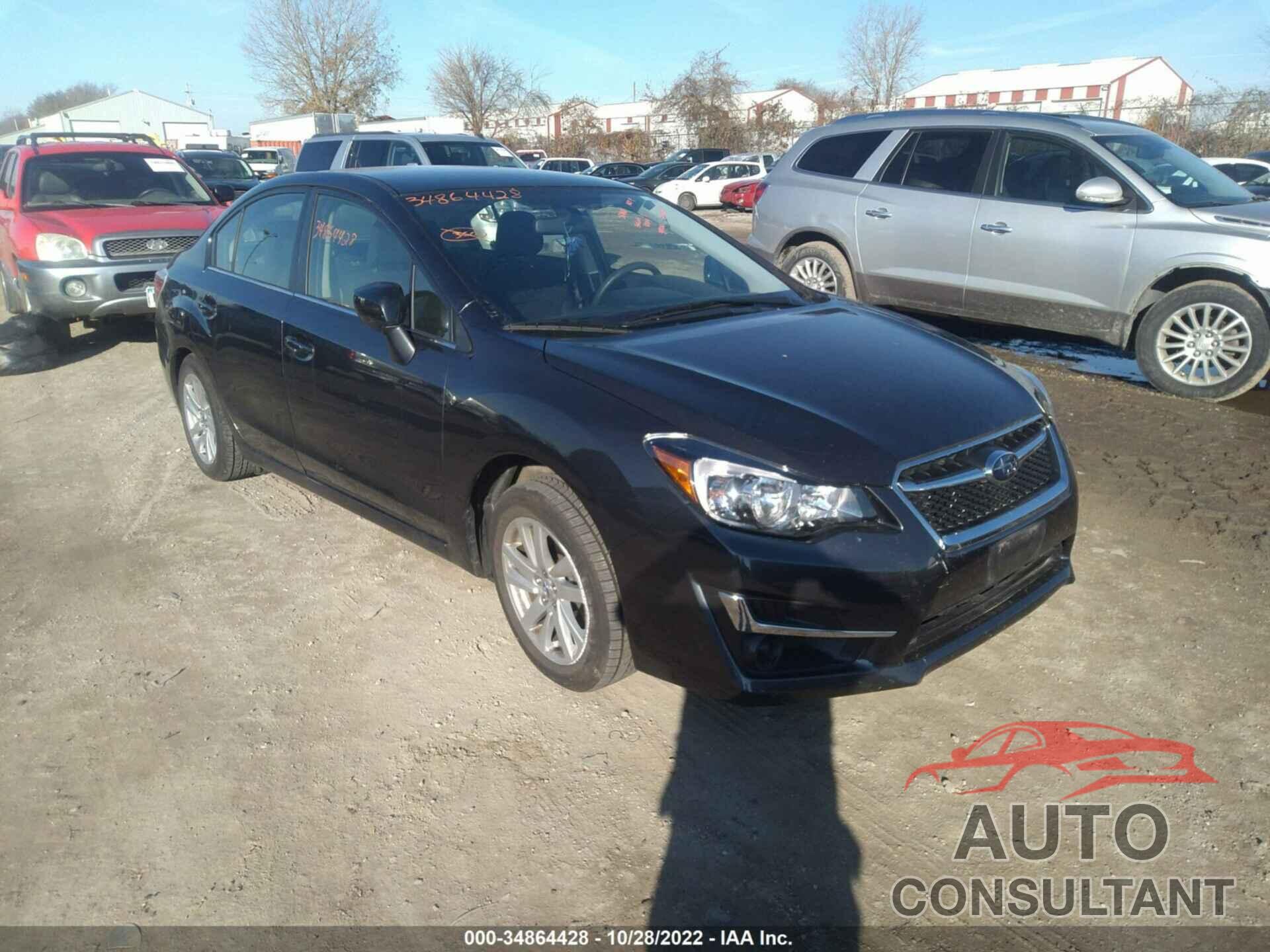 SUBARU IMPREZA SEDAN 2016 - JF1GJAB6XGH009924