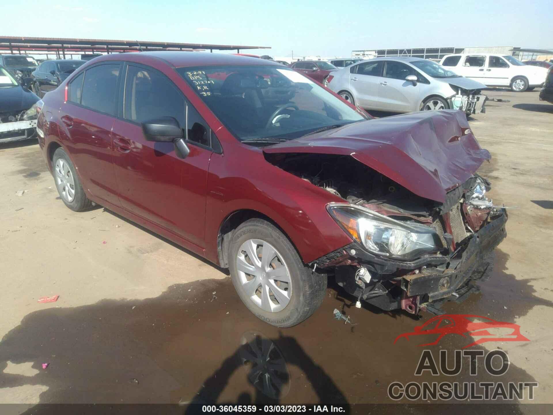 SUBARU IMPREZA SEDAN 2016 - JF1GJAA66GH020856