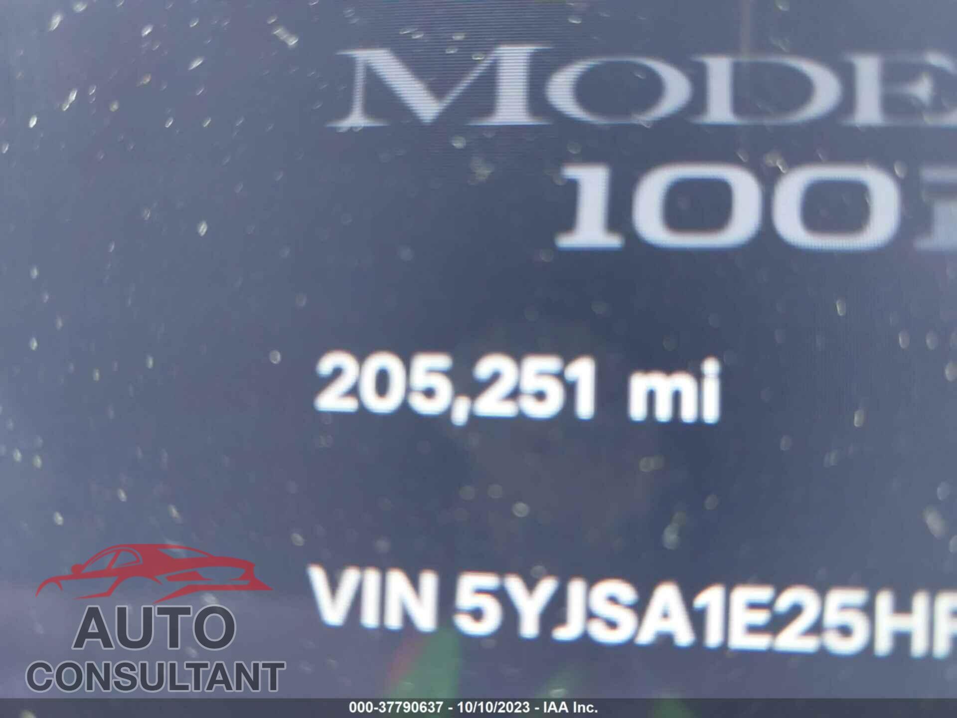 TESLA MODEL S 2017 - 5YJSA1E25HF209611