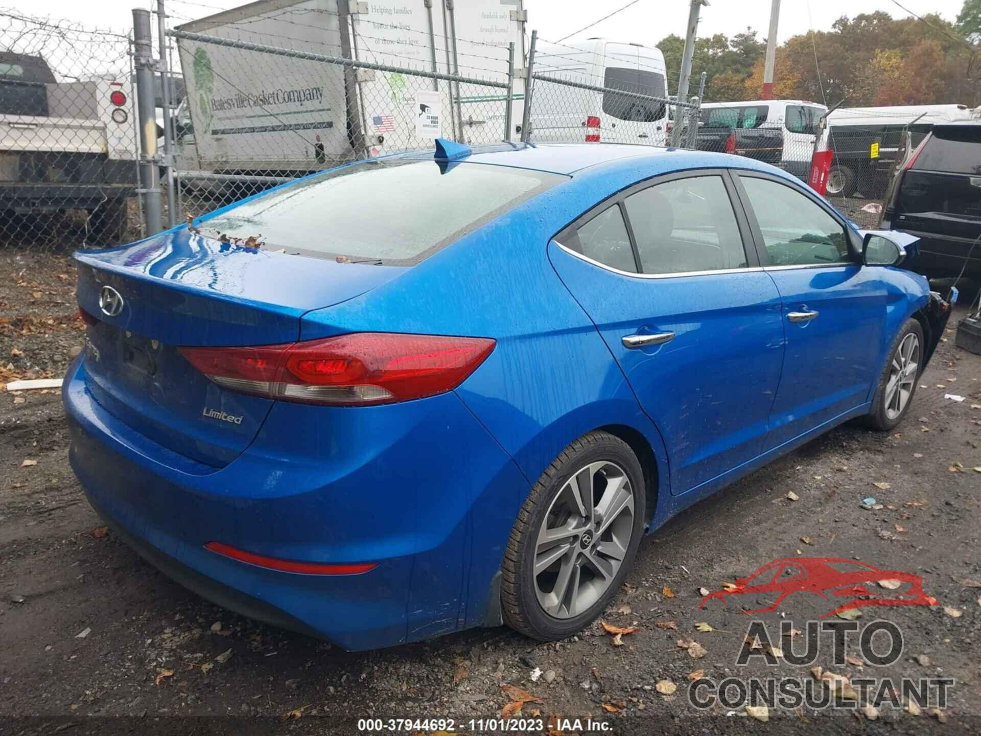 HYUNDAI ELANTRA 2017 - KMHD84LF4HU292382