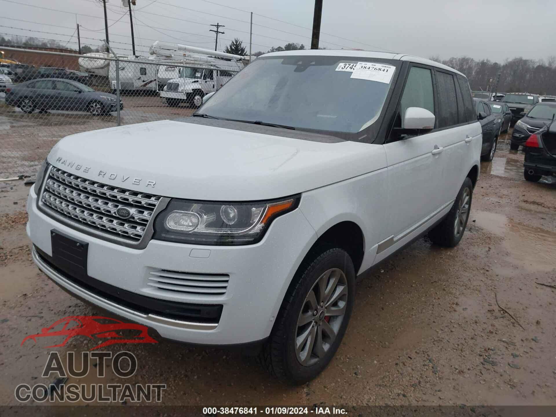 LAND ROVER RANGE ROVER 2017 - SALGS2FV5HA327726
