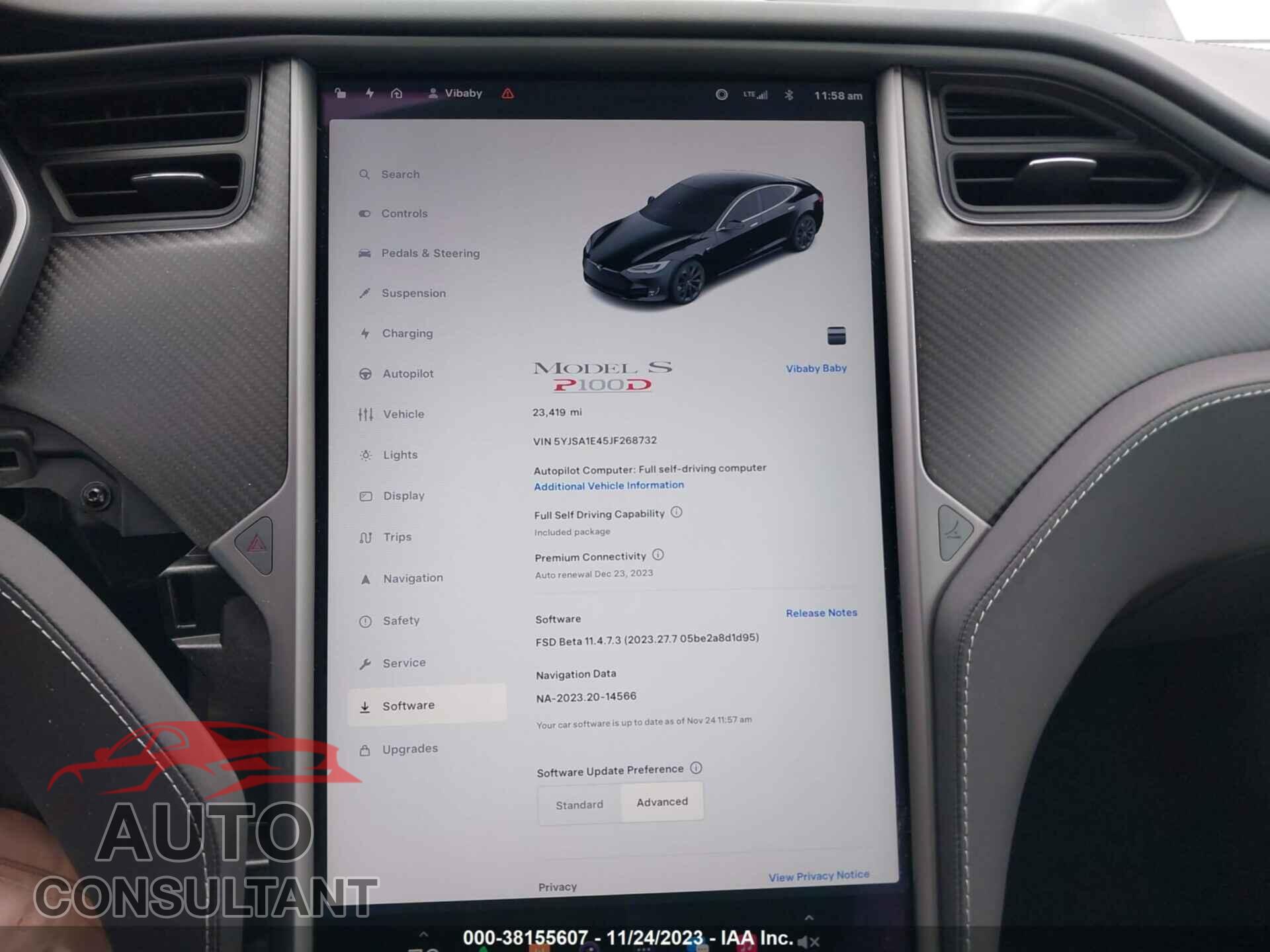 TESLA MODEL S 2018 - 5YJSA1E45JF268732
