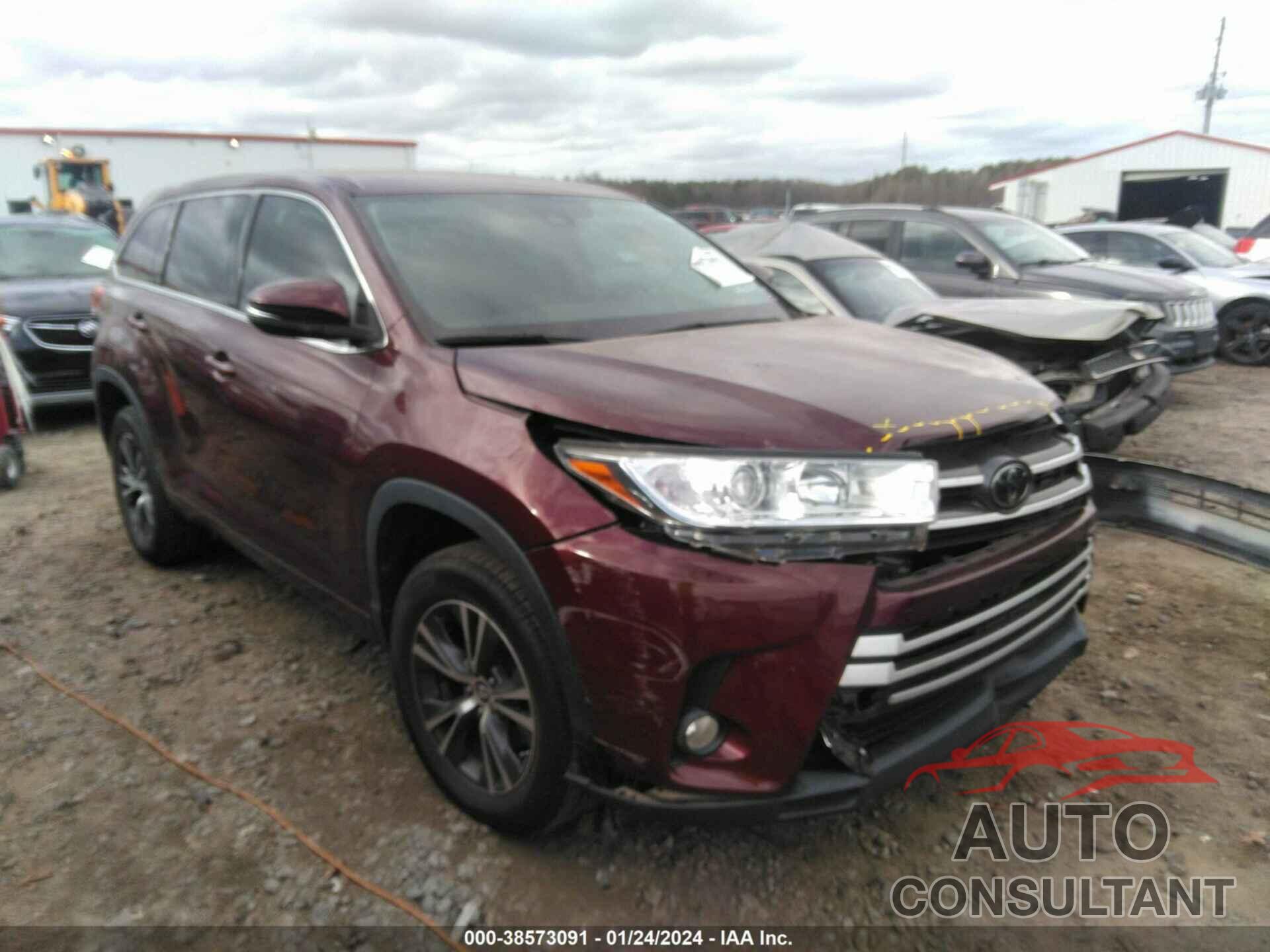 TOYOTA HIGHLANDER 2018 - 5TDZZRFH8JS285544