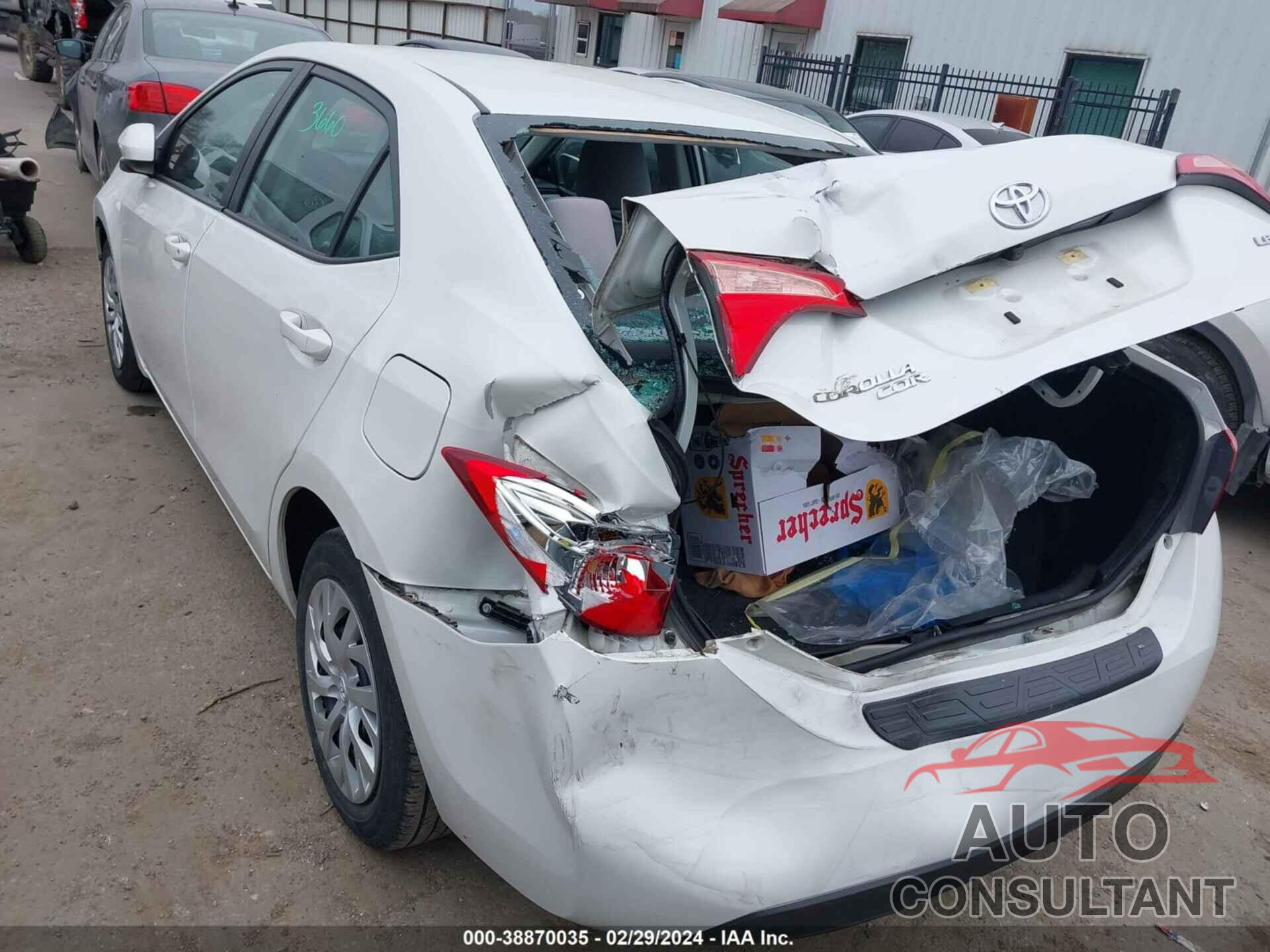 TOYOTA COROLLA 2019 - 5YFBURHE9KP921210