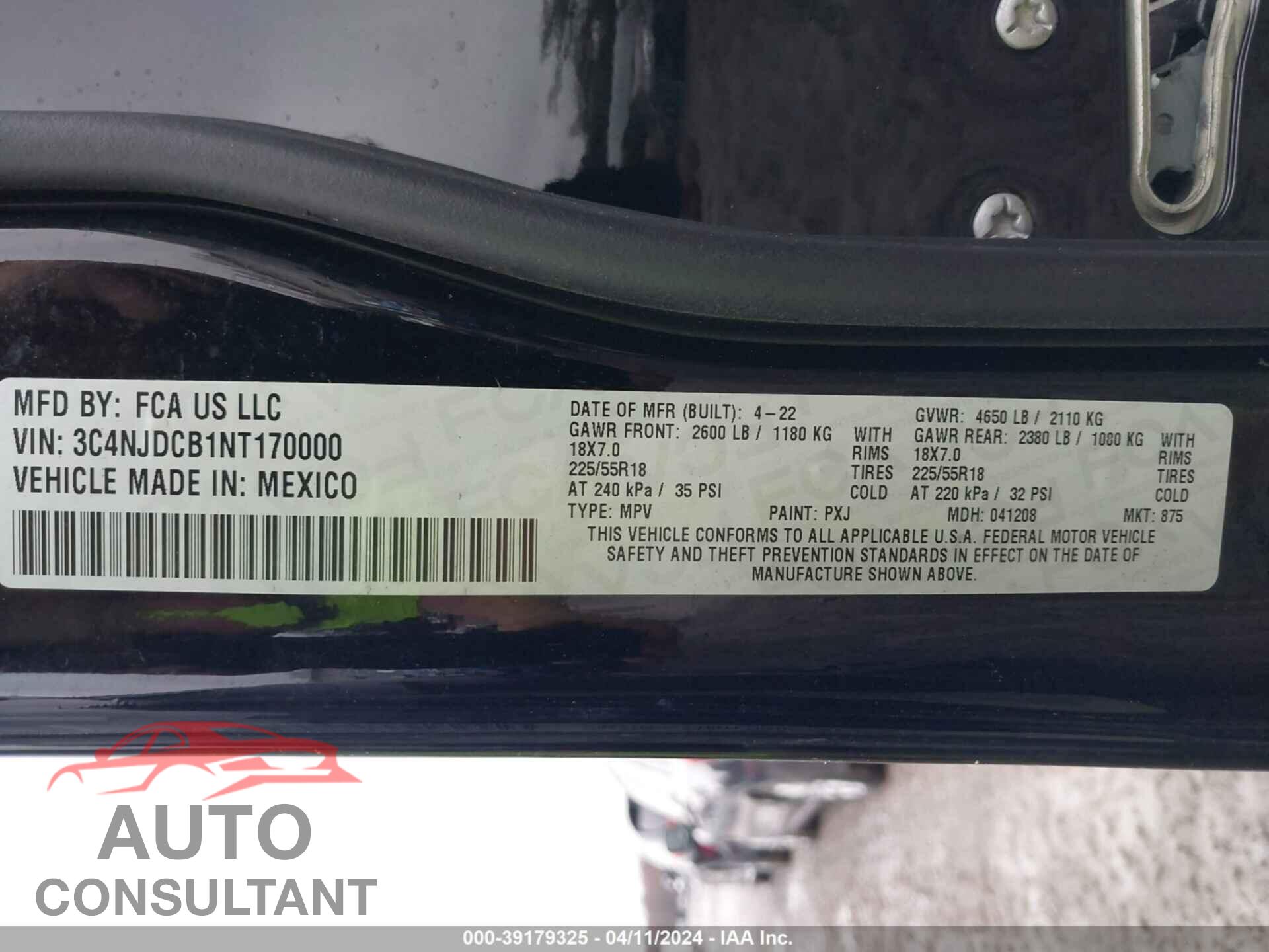 JEEP COMPASS 2022 - 3C4NJDCB1NT170000