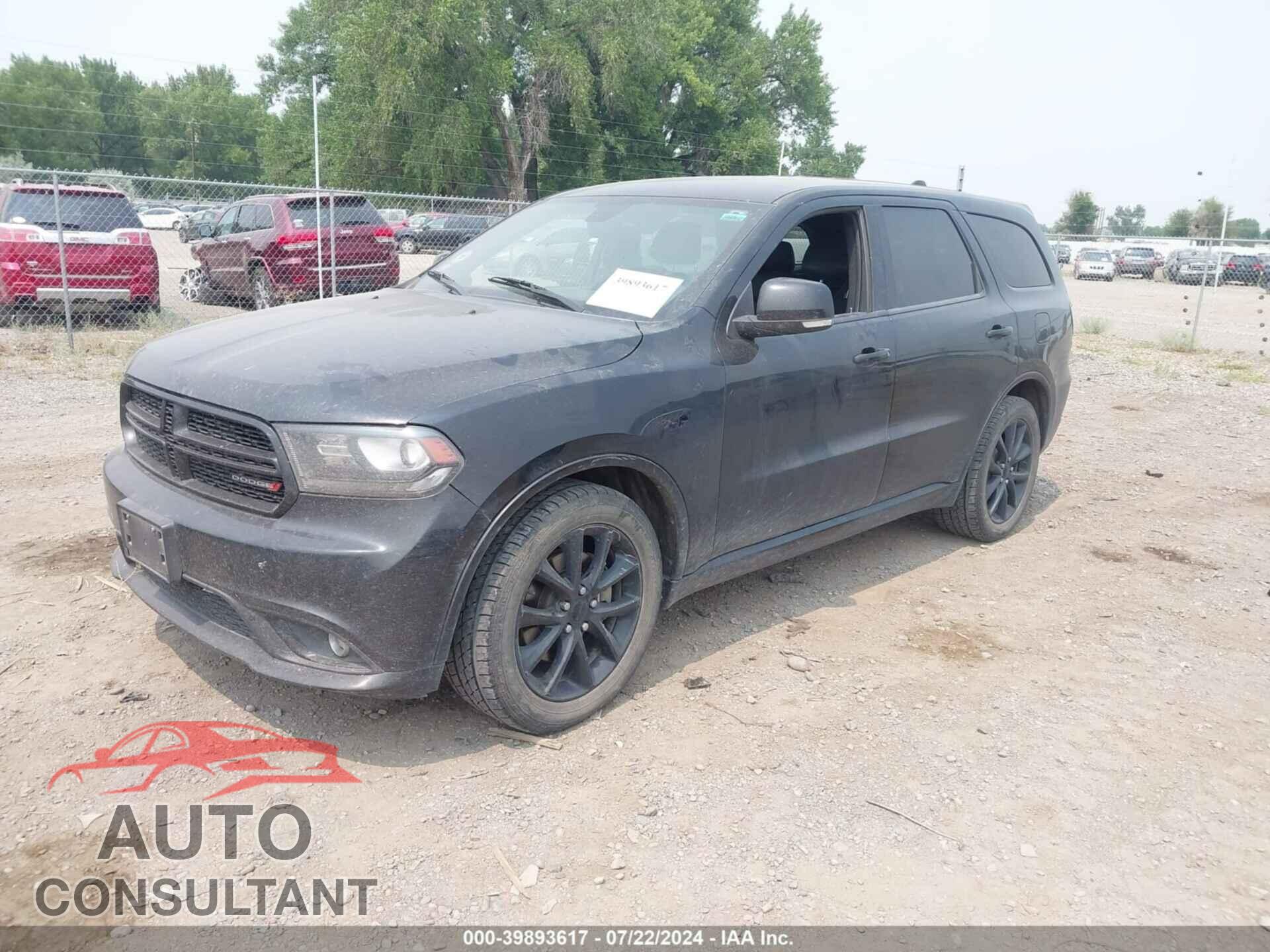 DODGE DURANGO 2017 - 1C4SDJCTXHC623161