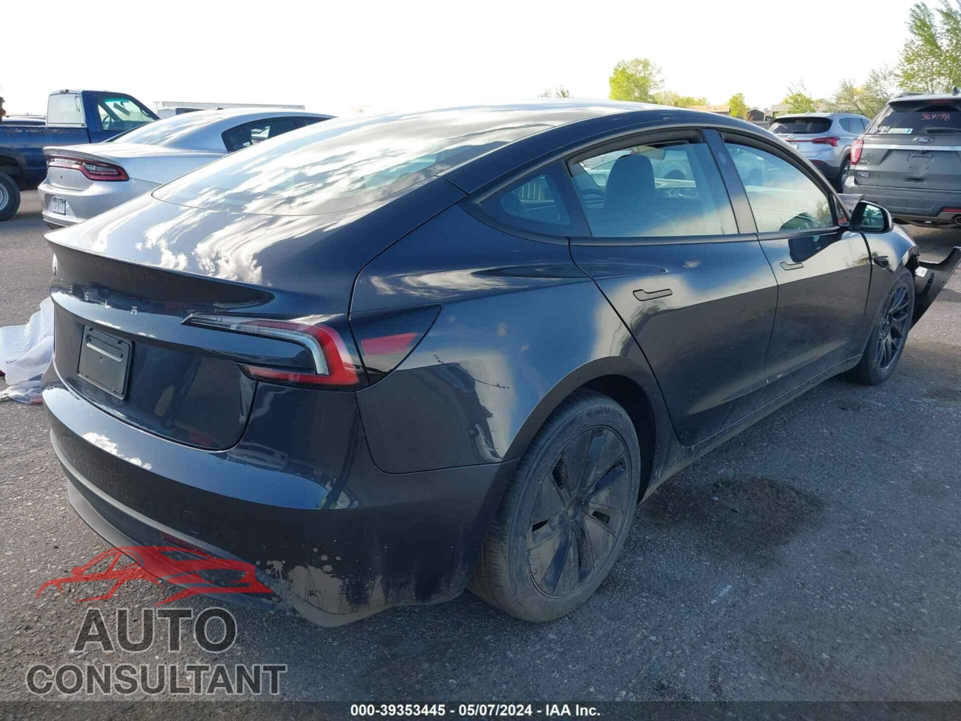 TESLA MODEL 3 2024 - 5YJ3E1EA6RF722917