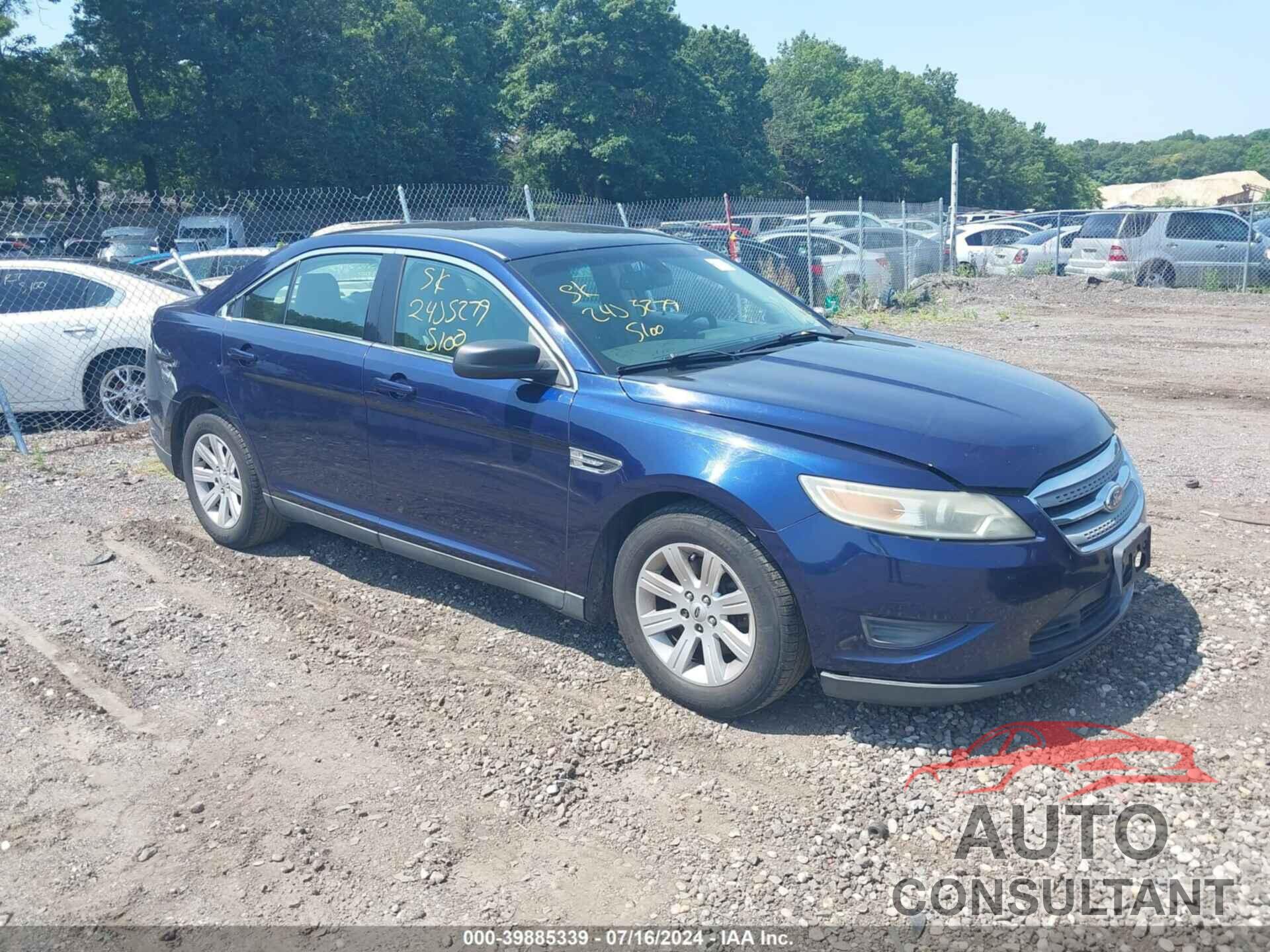 FORD TAURUS 2011 - 1FAHP2DW9BG122431