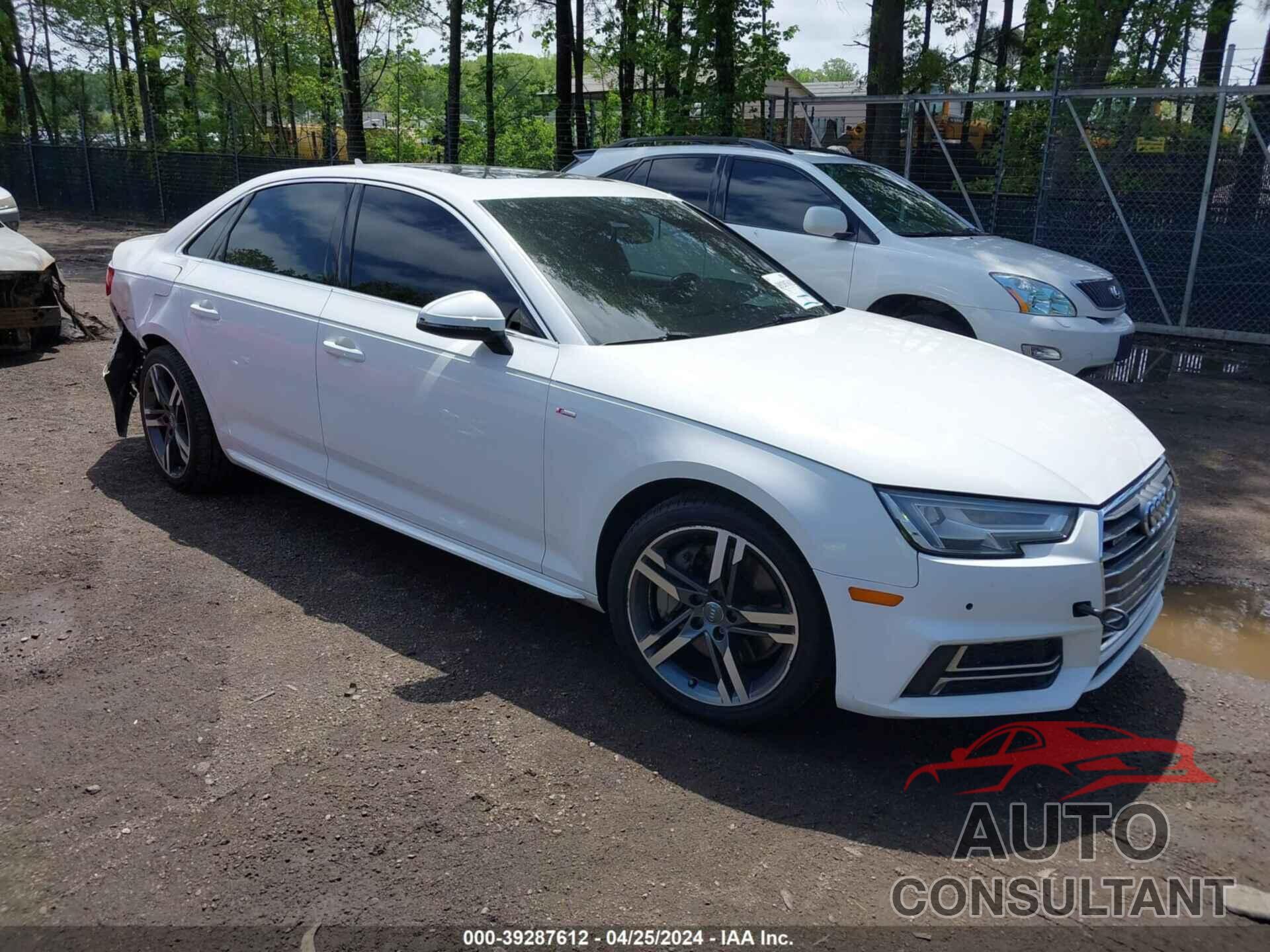 AUDI A4 2017 - WAUENAF46HN065387