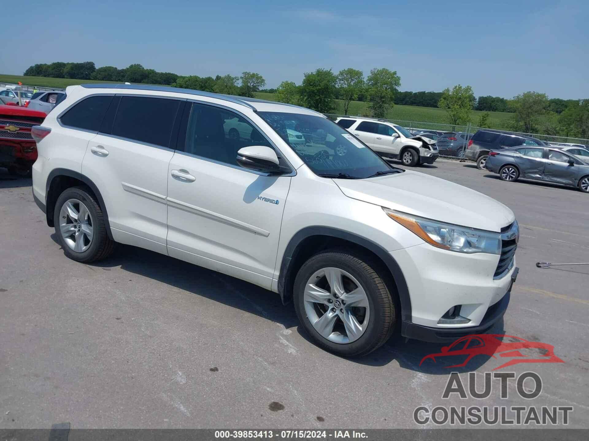 TOYOTA HIGHLANDER HYBRID 2016 - 5TDDCRFH1GS014250