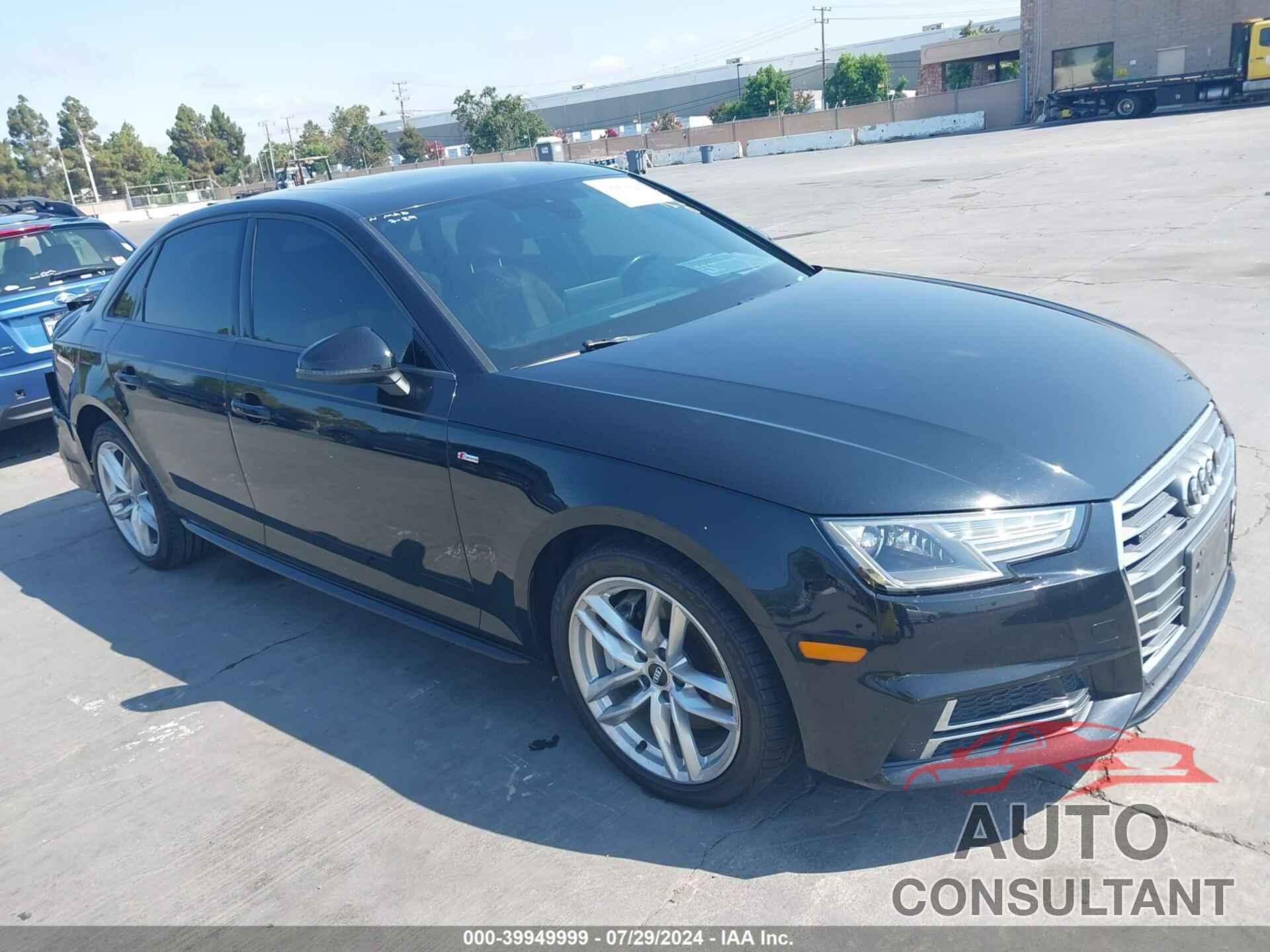 AUDI A4 2017 - WAUDNAF44HN041634