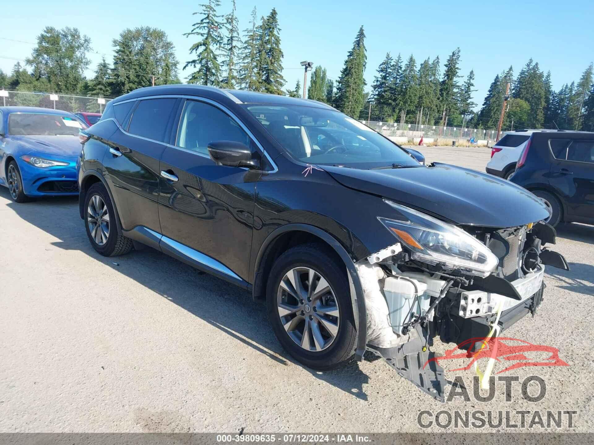 NISSAN MURANO 2018 - 5N1AZ2MH0JN175872