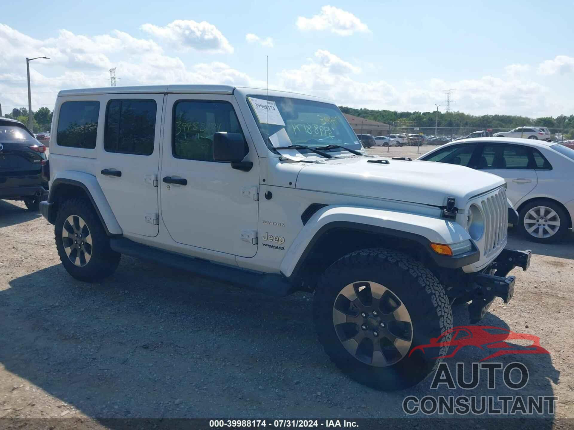 JEEP WRANGLER UNLIMITED 2018 - 1C4HJXEG0JW184921